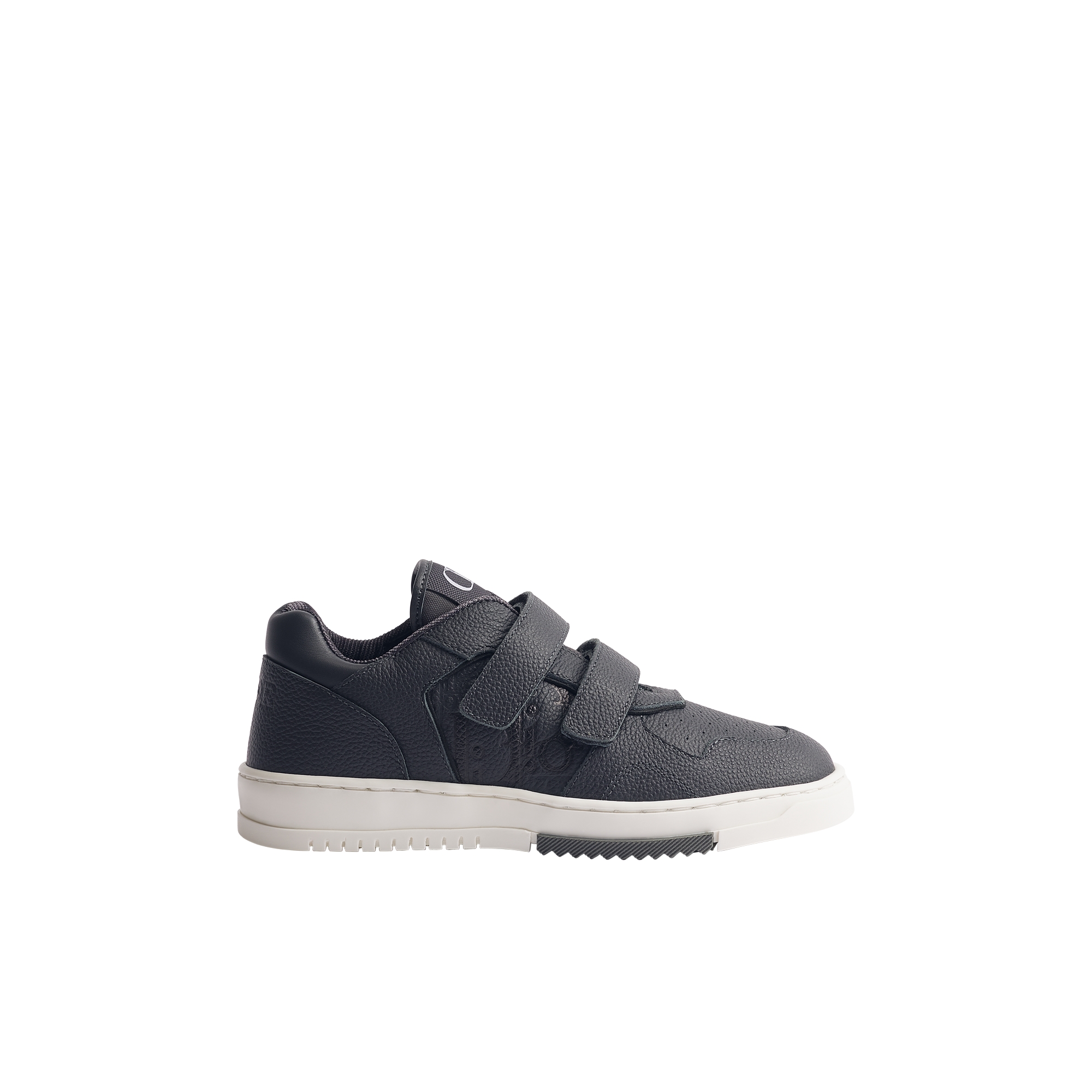 Little Kids' B27 Uptown Low-Top Sneaker Deep Gray Grained Calfskin and Dior Gravity Leather E02