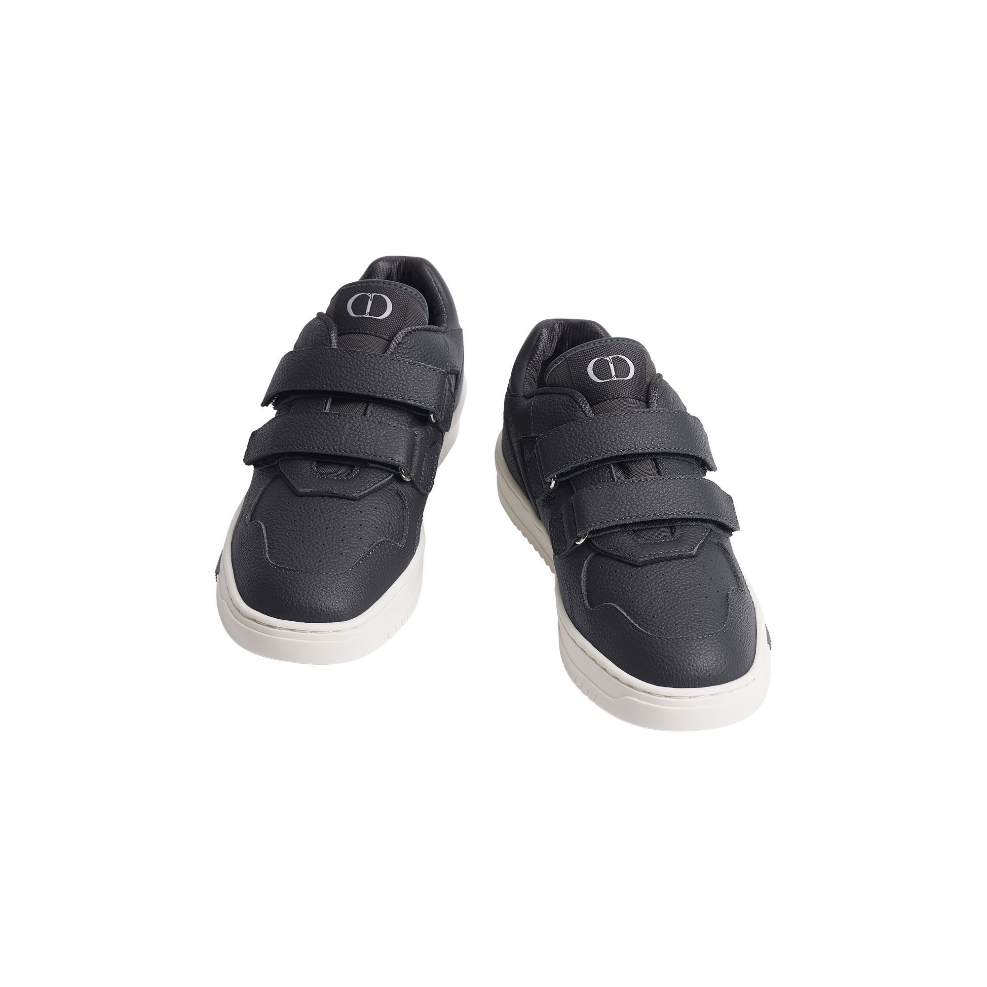 Little Kids' B27 Uptown Low-Top Sneaker Deep Gray Grained Calfskin and Dior Gravity Leather E06