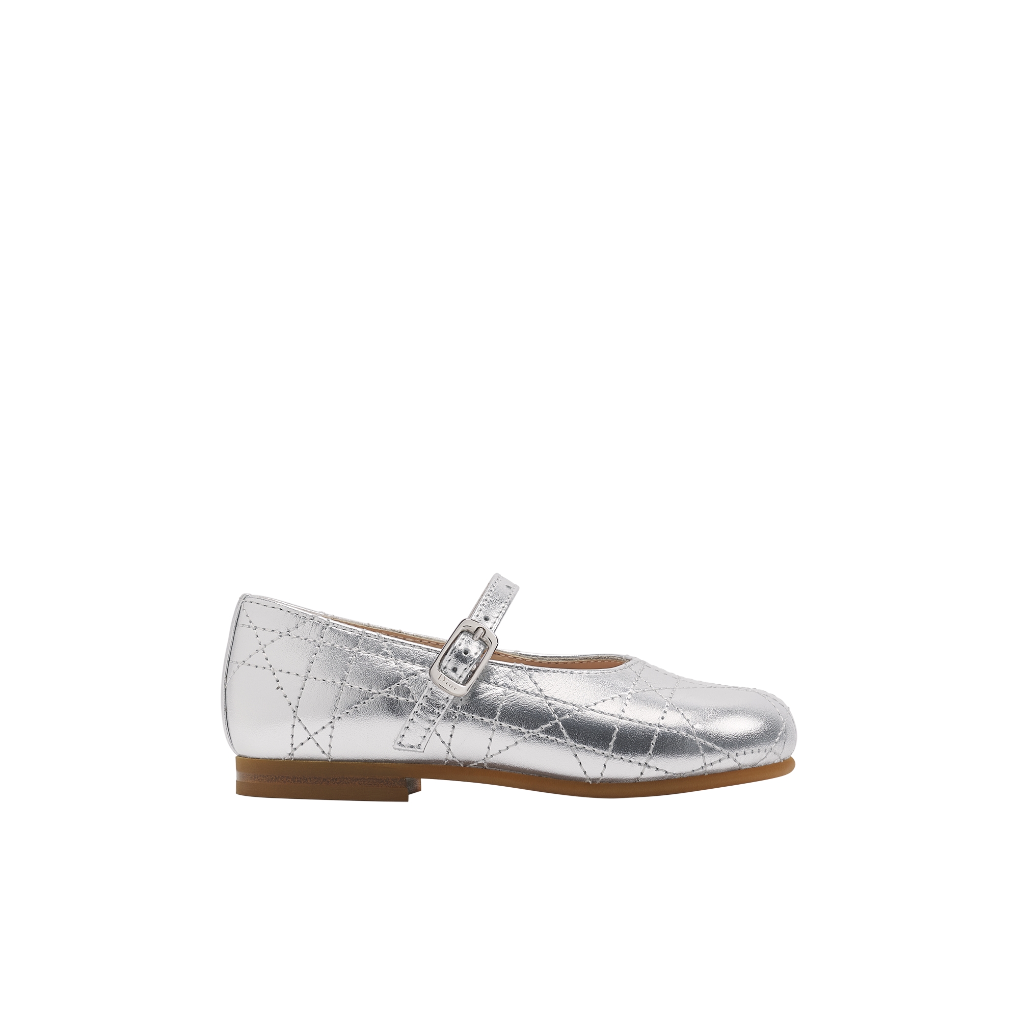  Silver-Tone Cannage Calfskin