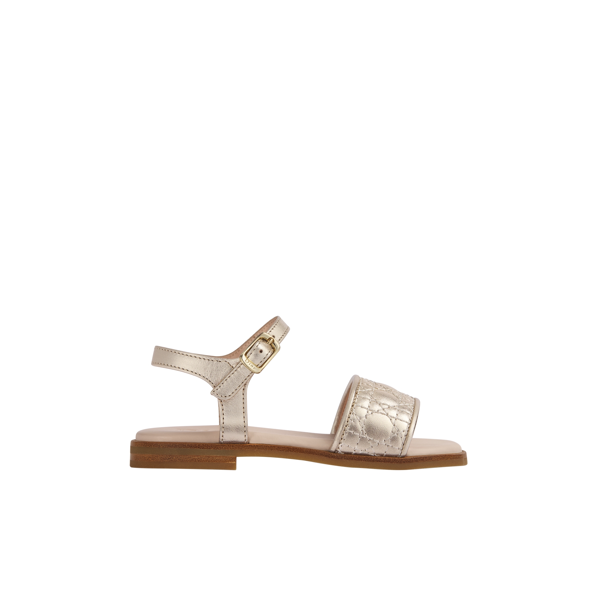 Baby Sandal Gold-Tone Cannage Calfskin | DIOR