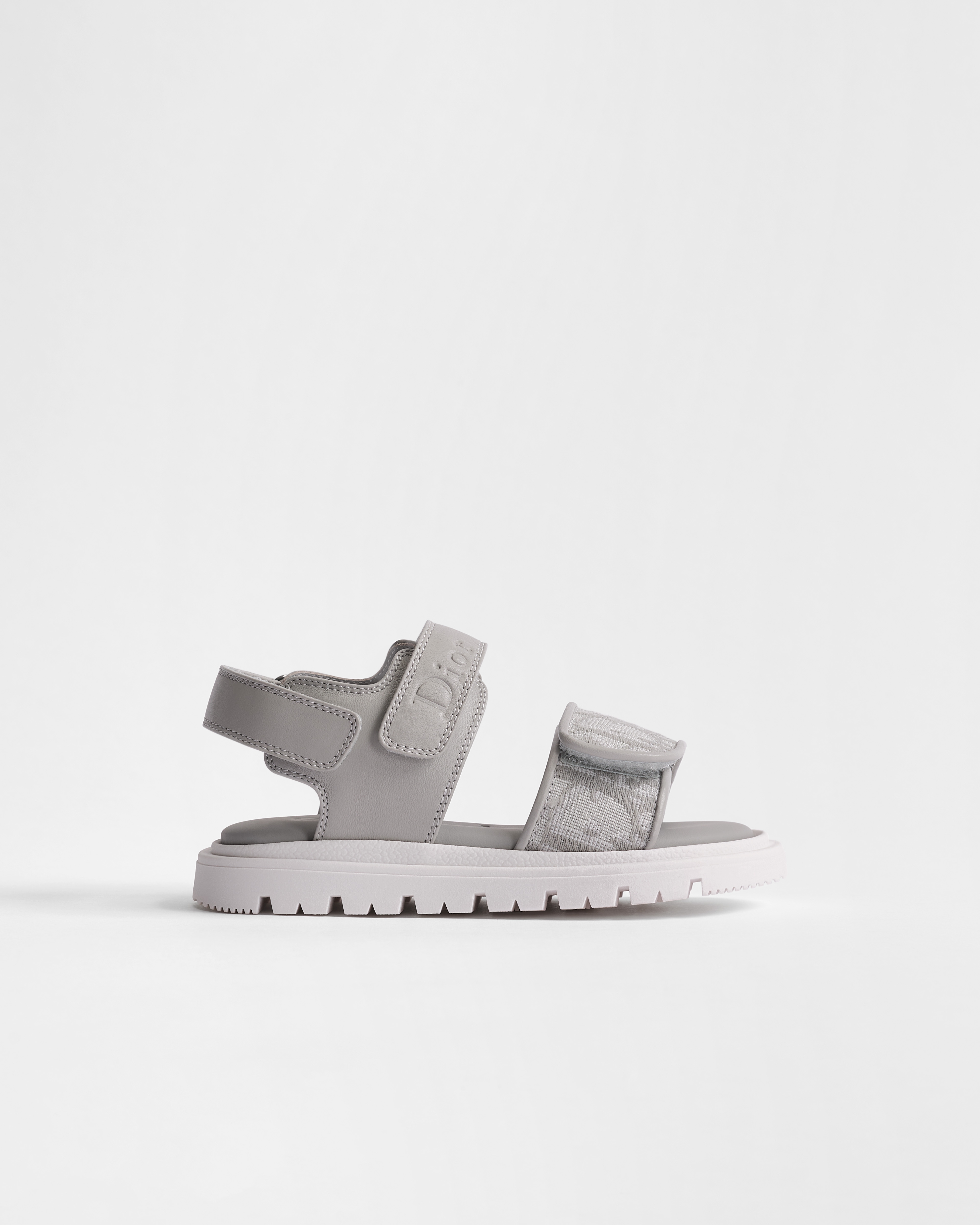 Baby Sandal Gray Calfskin and Dior Oblique Jacquard | DIOR VN