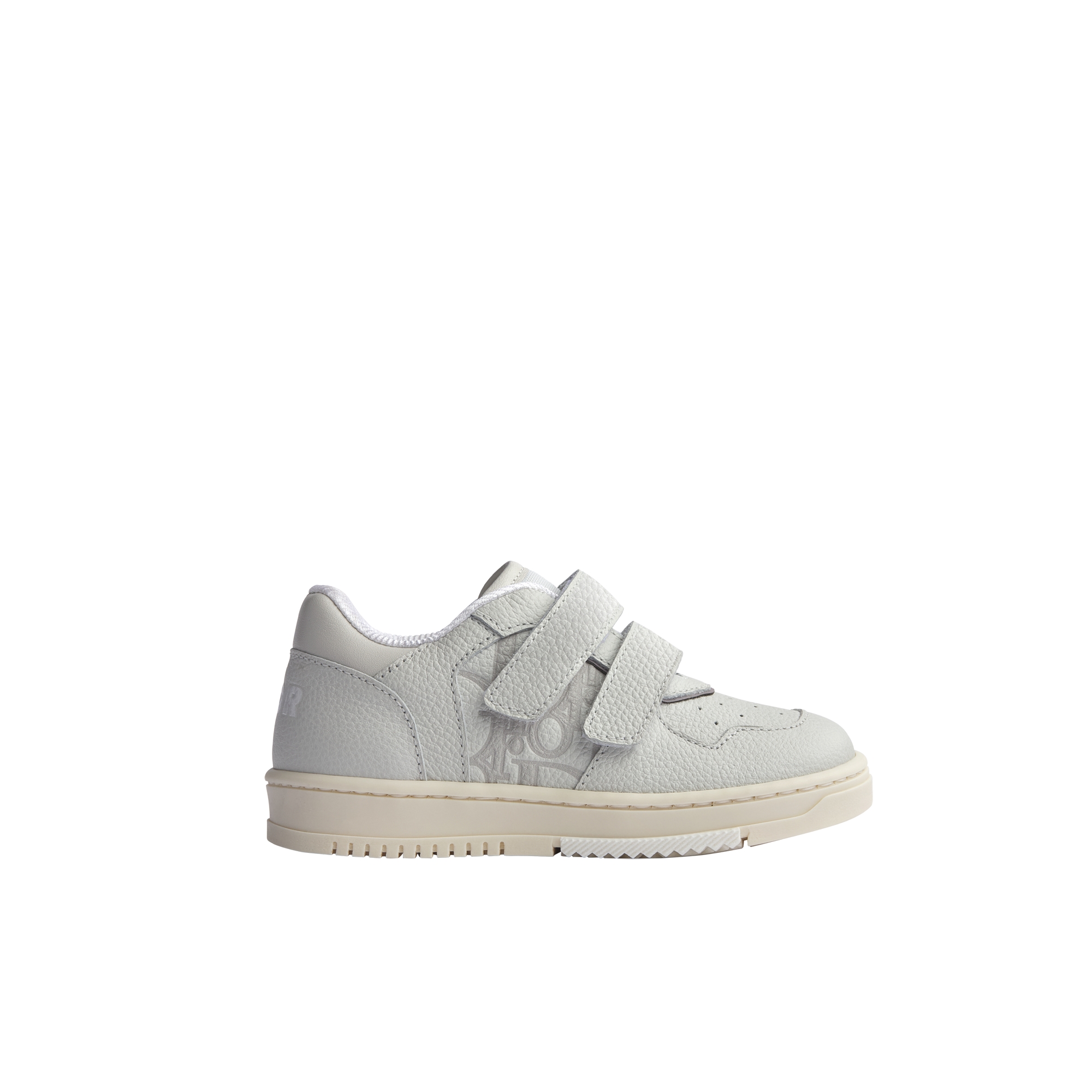 Baby B27 Uptown Low-Top Sneaker Ivory and Gray Grained Calfskin and Dior Gravity Leather E02