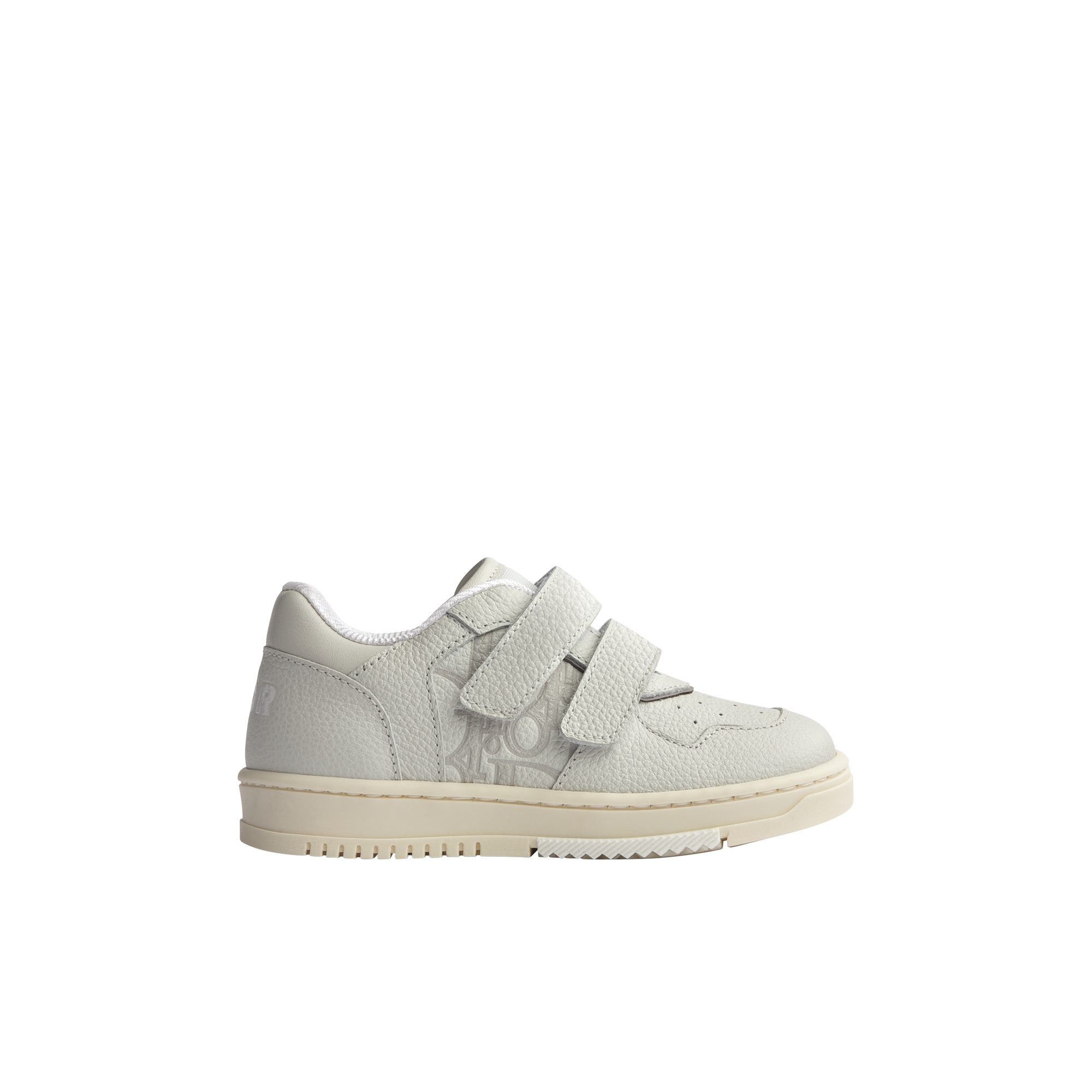 Baby B27 Uptown Low-Top Sneaker Ivory and Gray Grained Calfskin and Dior Gravity Leather E02