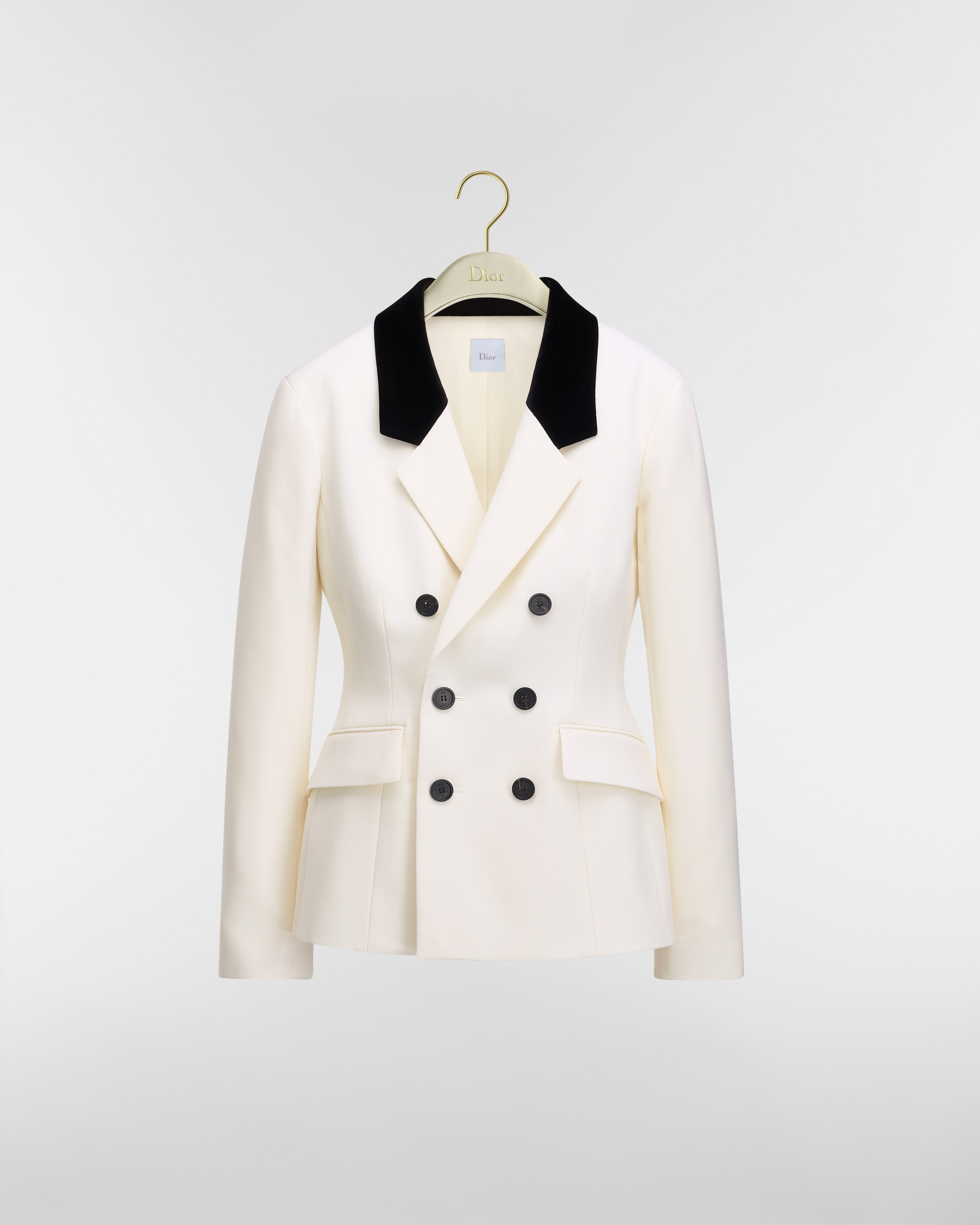 Bar Jacket Ecru Virgin Wool E01