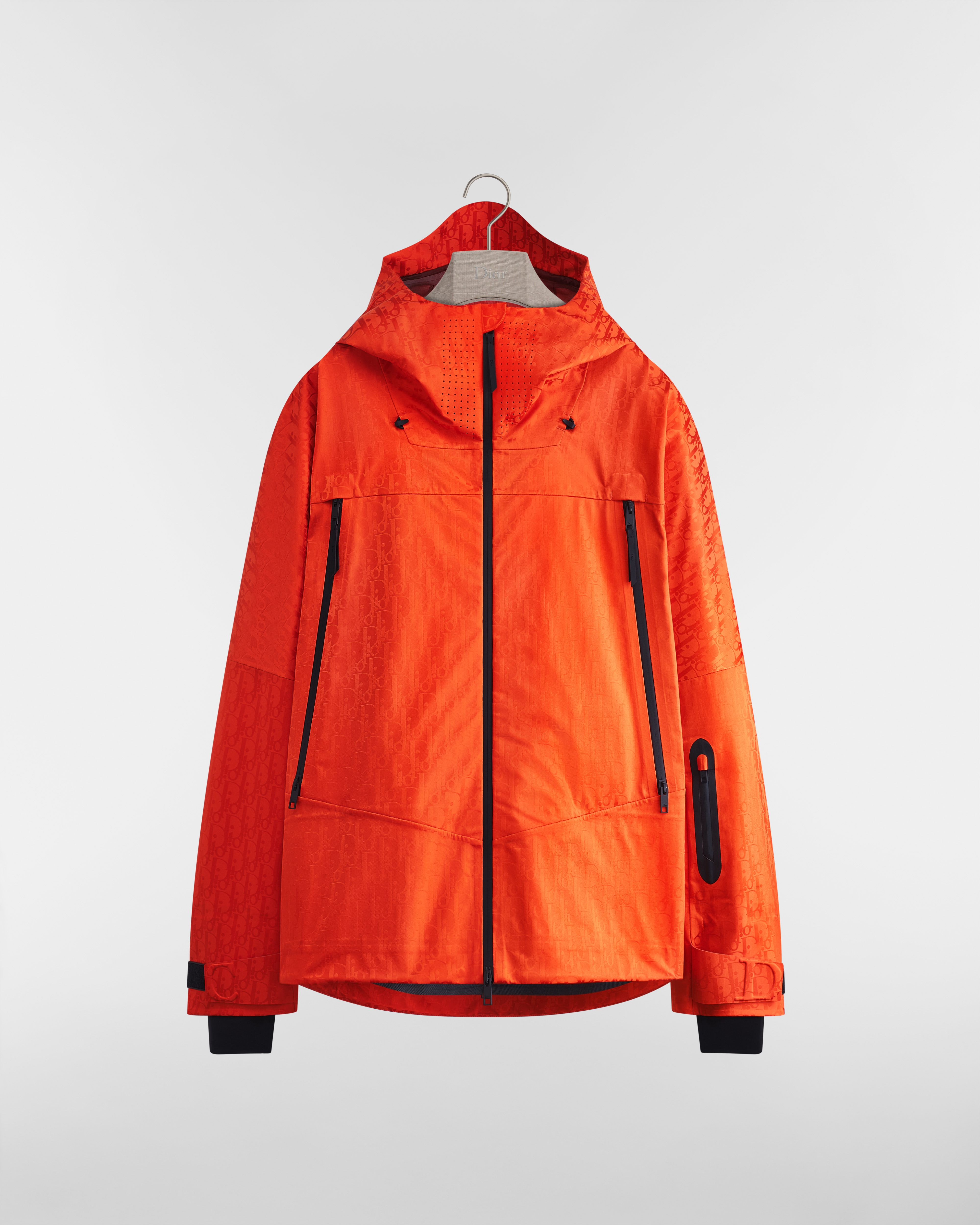 DiorAlps Dior Oblique Shell Jacket Orange Technical Fabric E01
