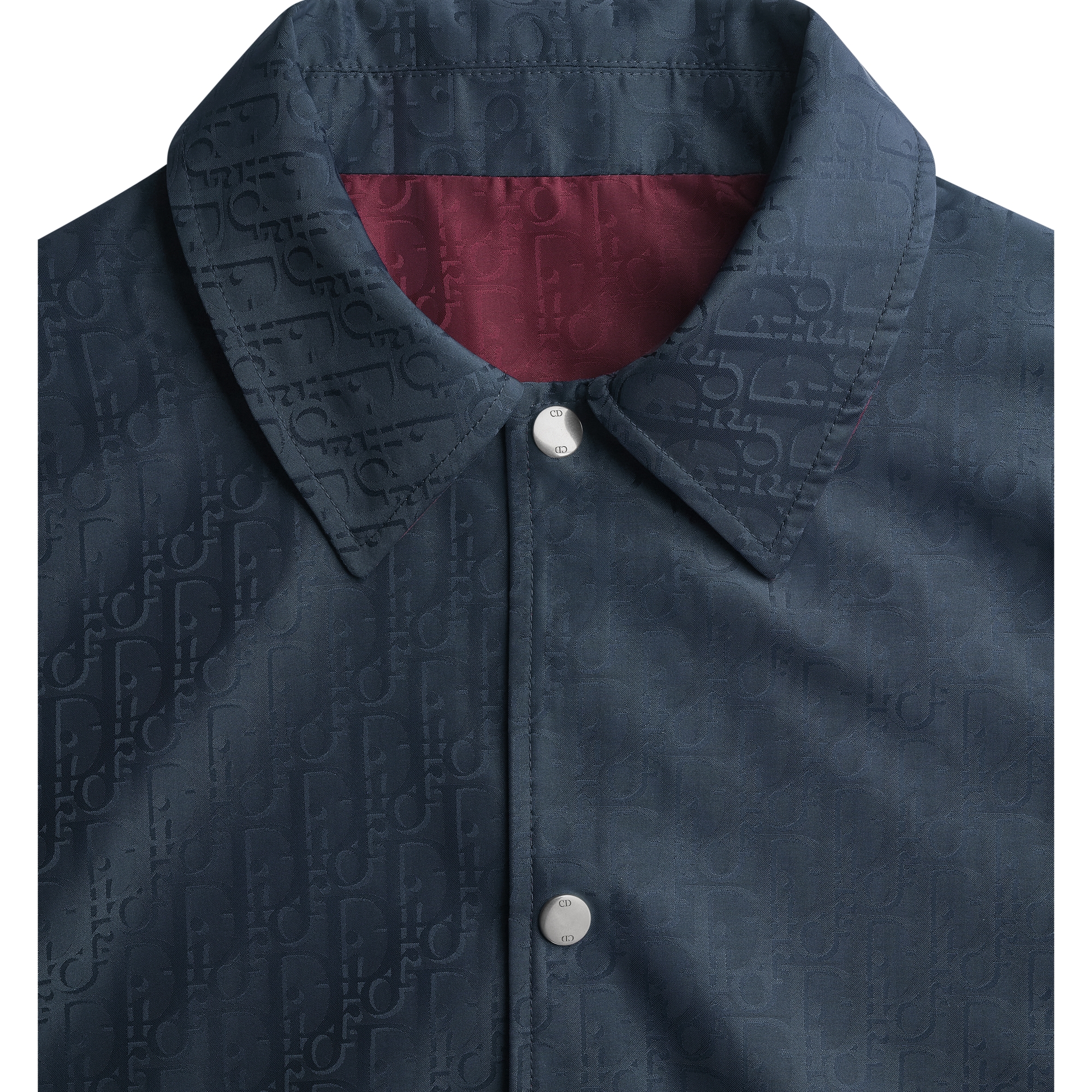 Dior Oblique Reversible Jacket Red and Navy Blue Technical Jacquard E10