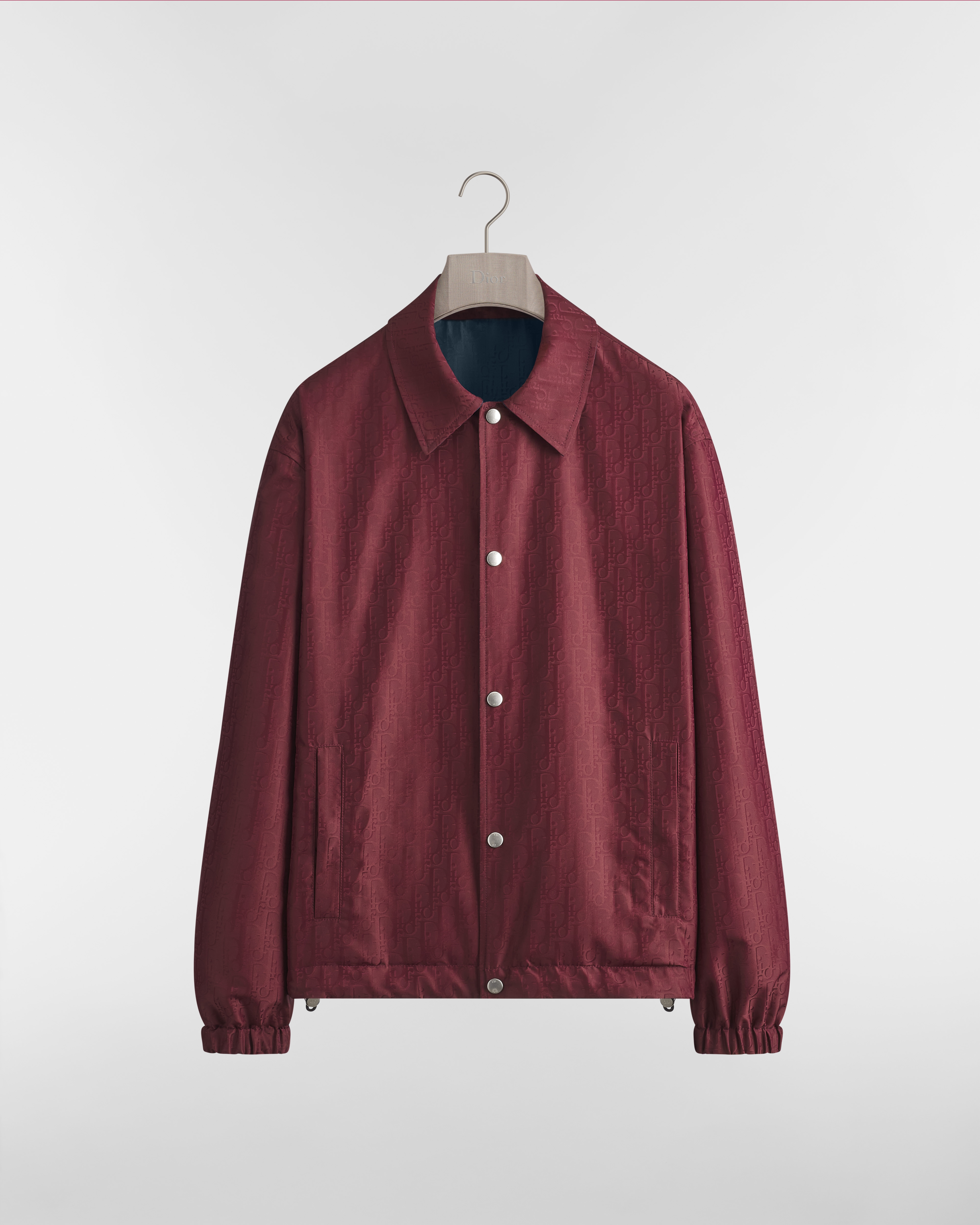 Dior Oblique Reversible Jacket Red and Navy Blue Technical Jacquard E01
