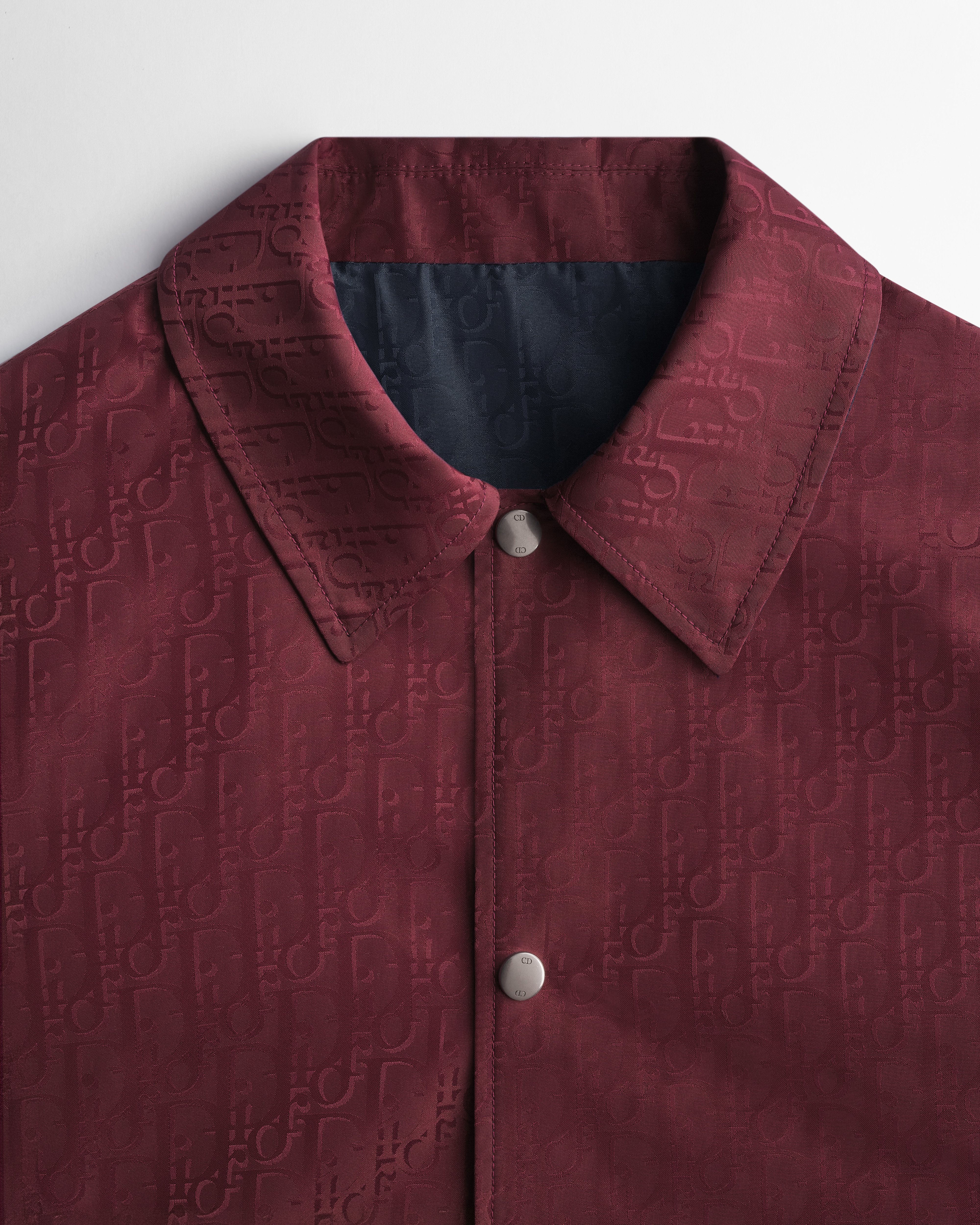 Dior Oblique Reversible Jacket Red and Navy Blue Technical Jacquard E10