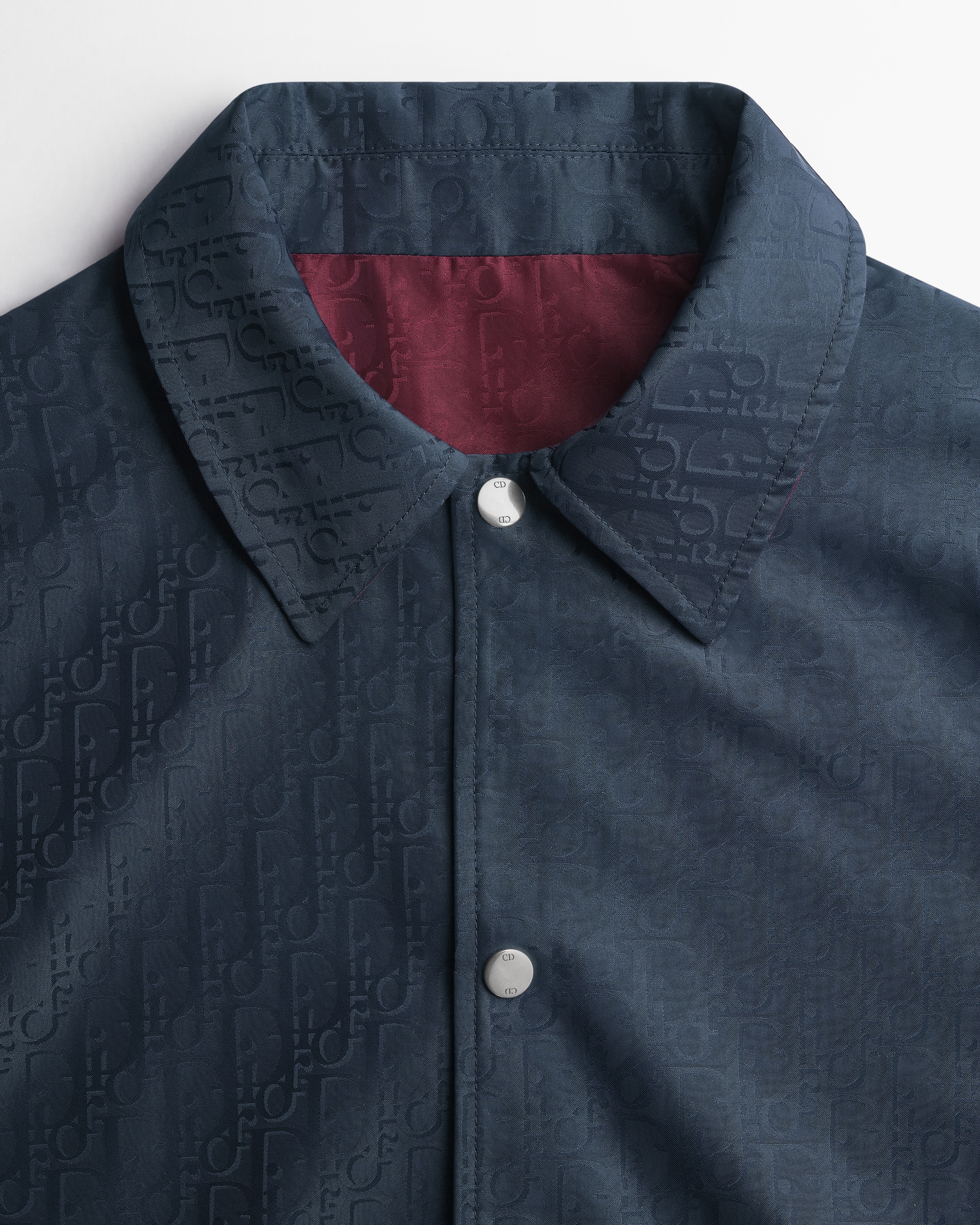Dior Oblique Reversible Jacket Red and Navy Blue Technical Jacquard E10