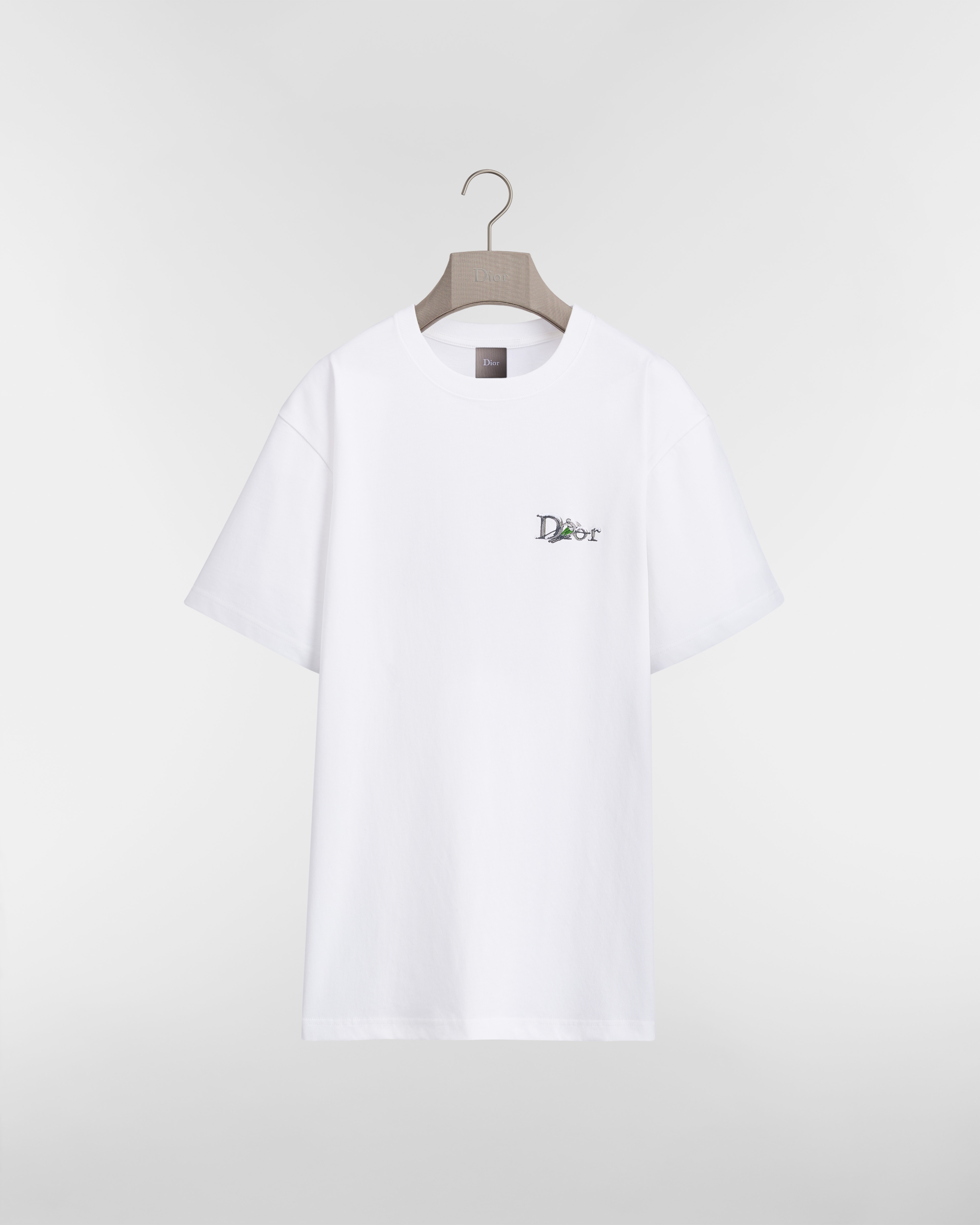 DiorAlps T-Shirt, Relaxed Fit White Cotton Jersey E01