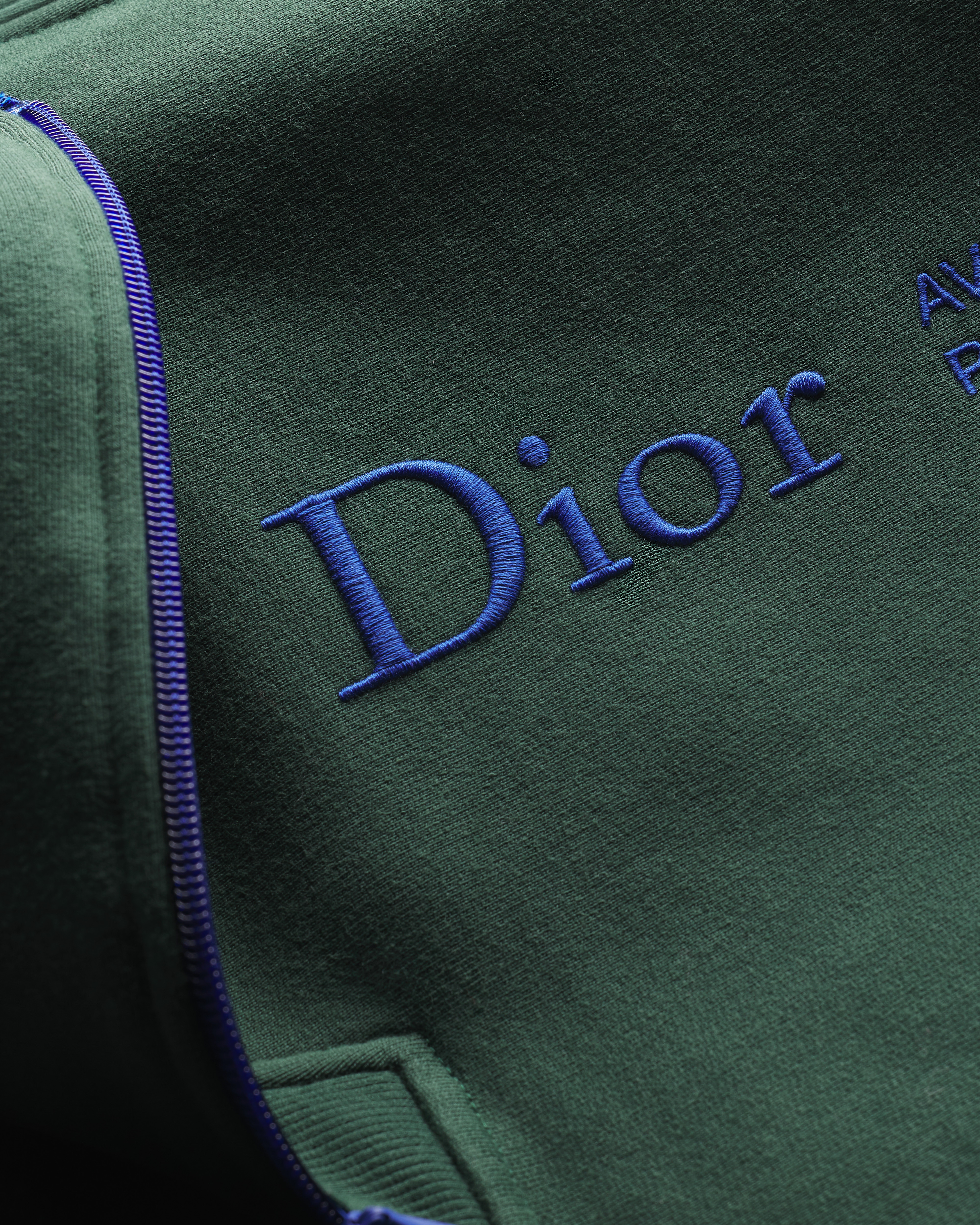 Suéter DiorAlps Dior Montaigne, corte relajado Felpa de algodón verde ...