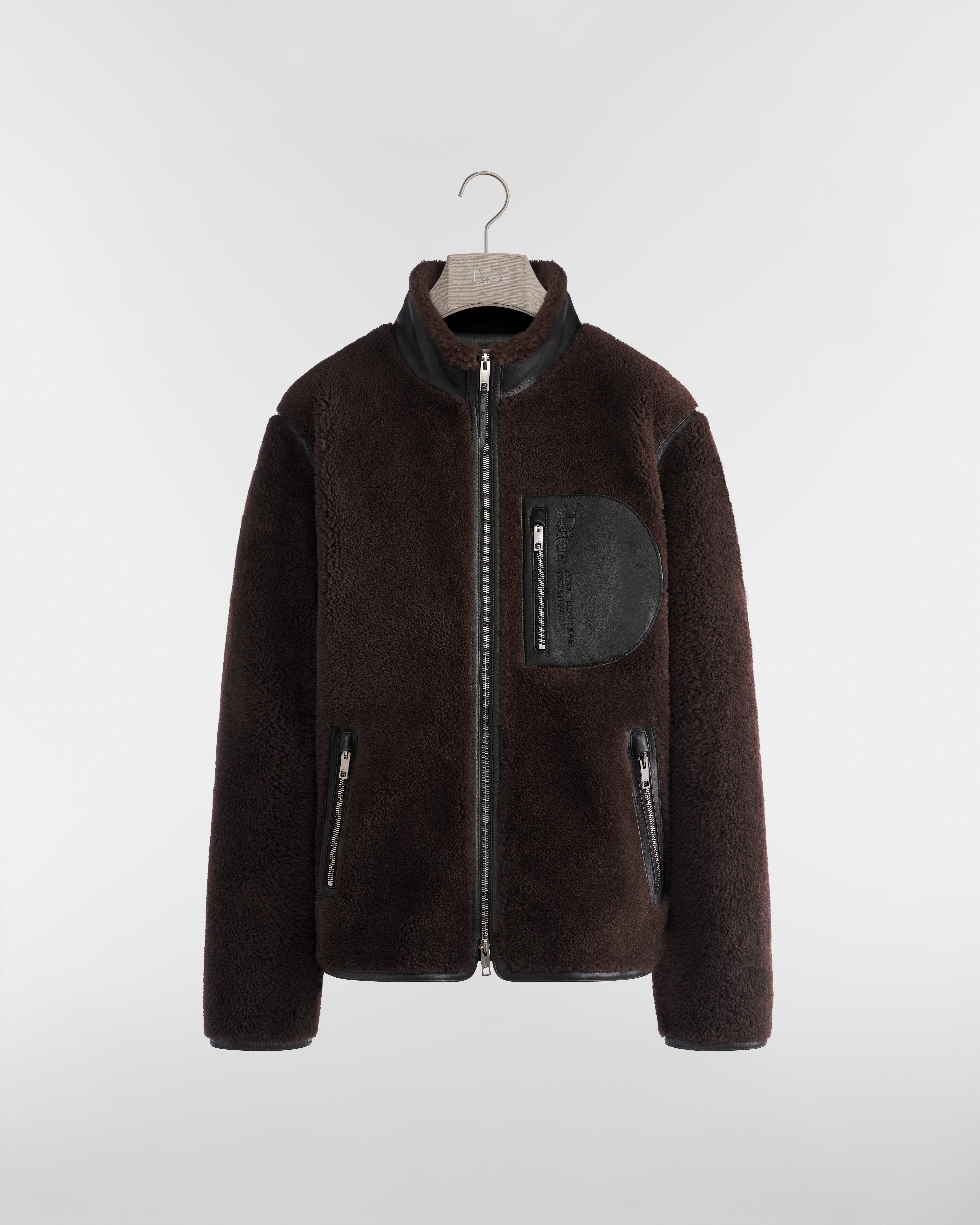DiorAlps Dior Montaigne Jacket Brown Lambskin Shearling E01
