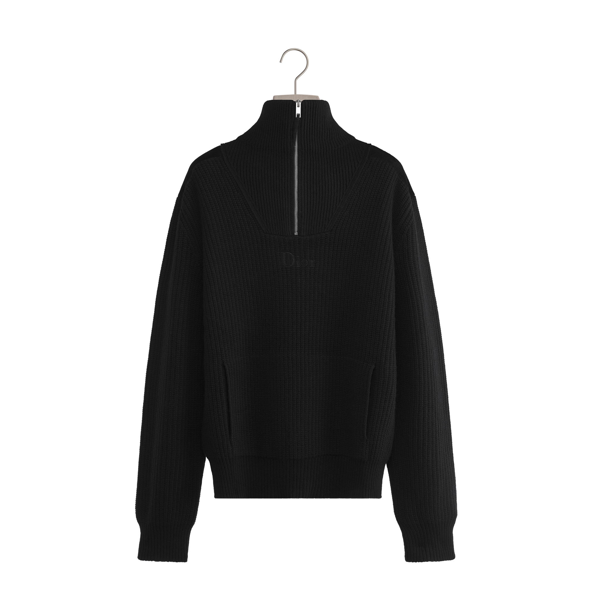  Black Wool and Cashmere Knit