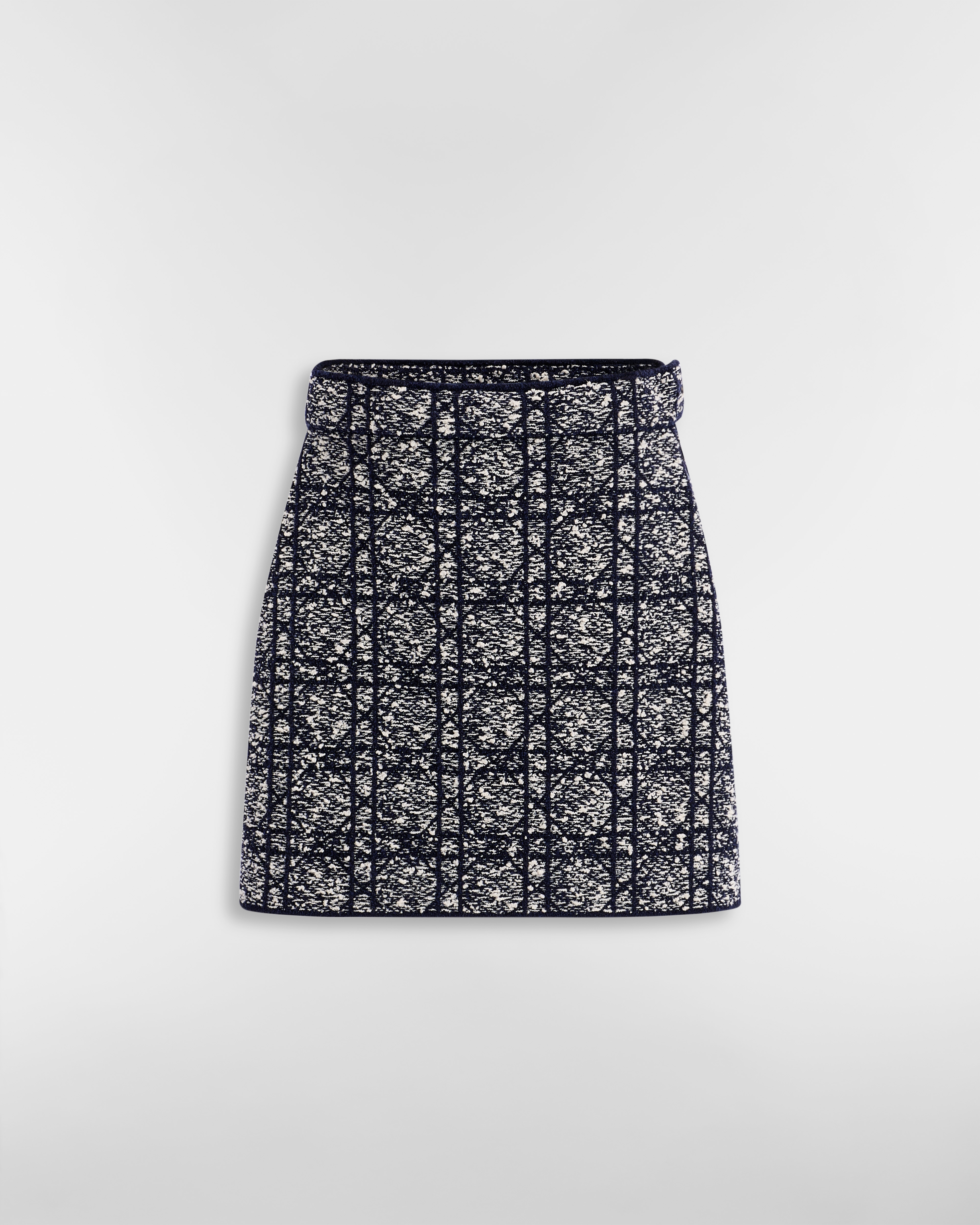 Cannage Straight Miniskirt