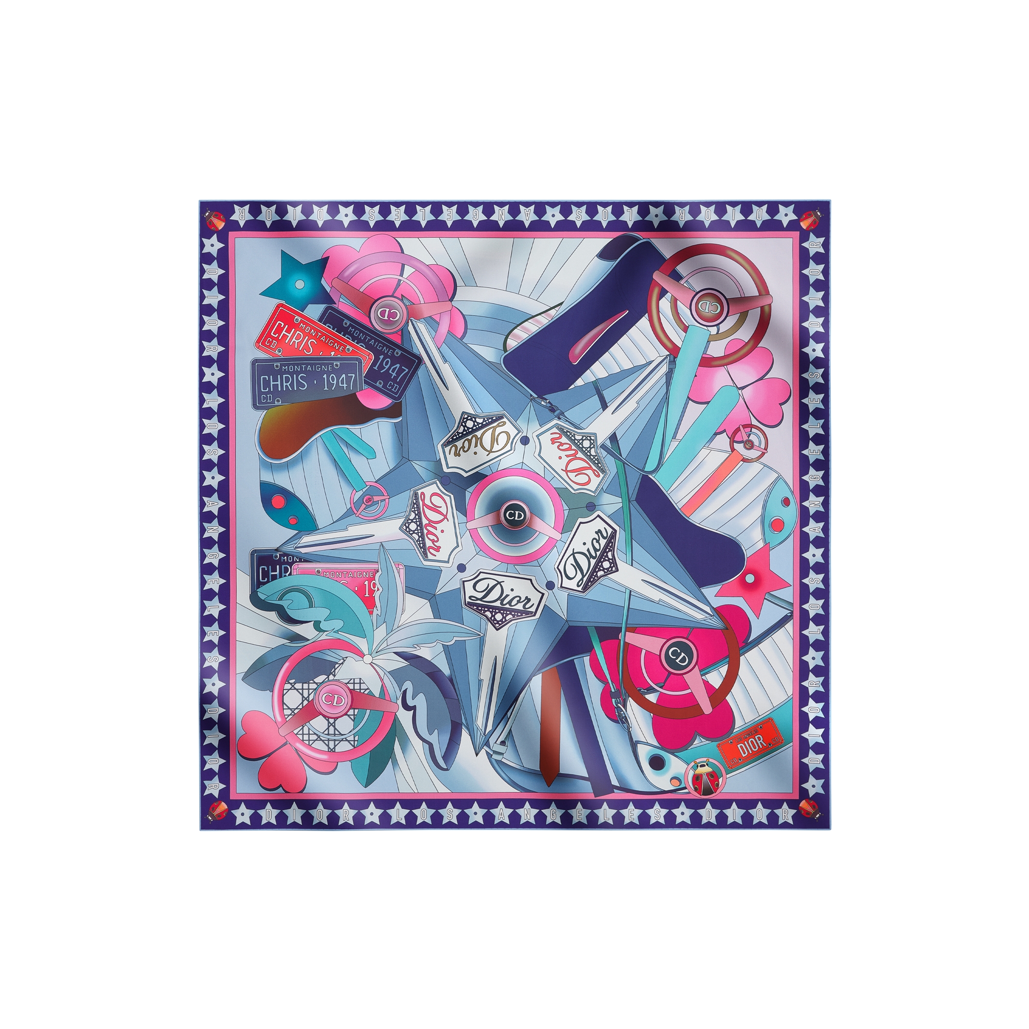  Multicolor Silk Twill