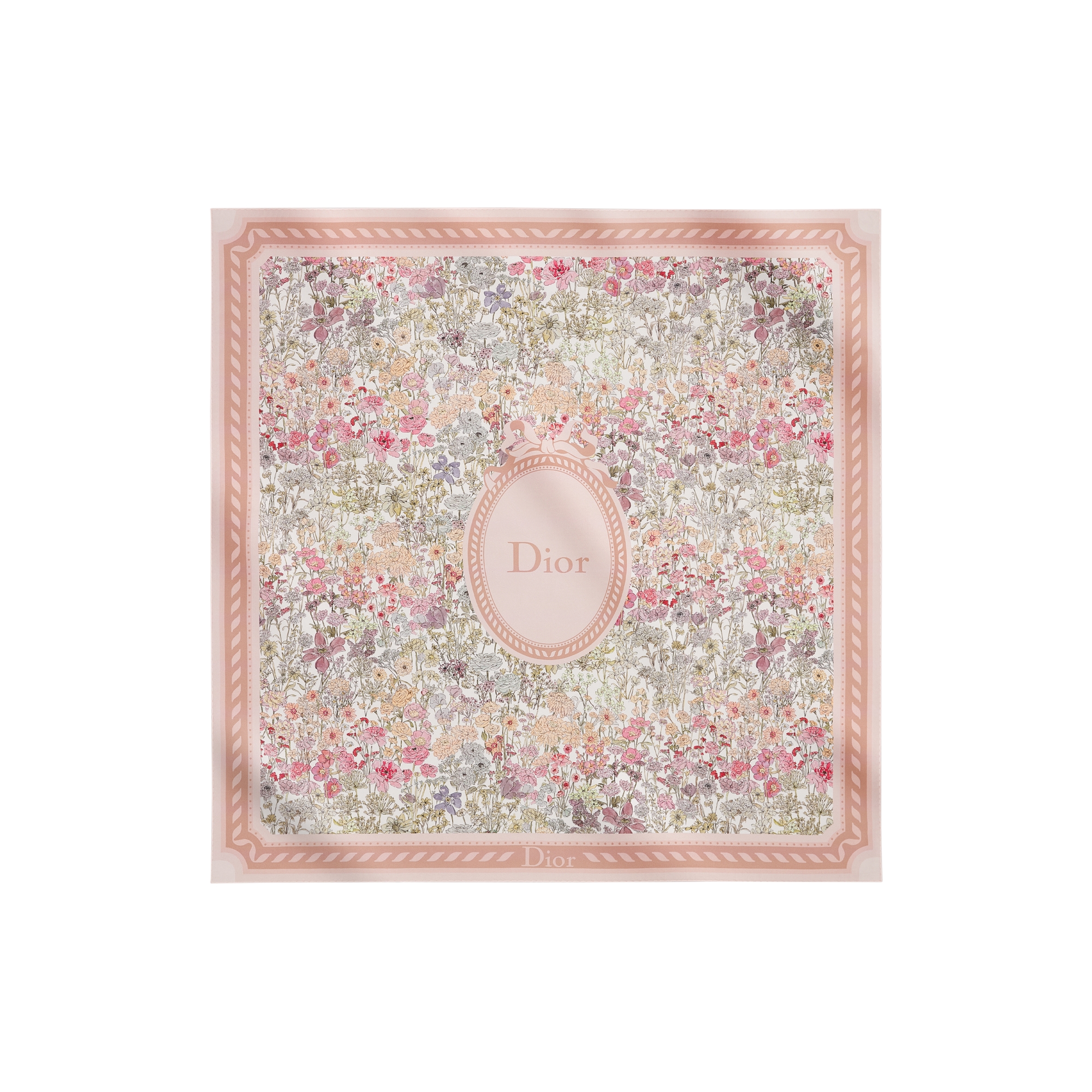  Twill di seta arancione e multicolore