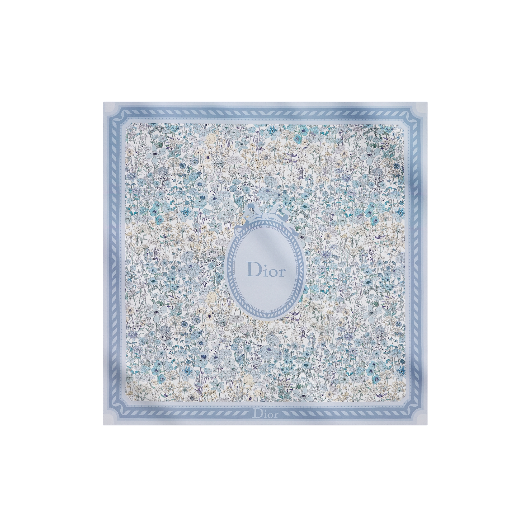  Twill de soie bleue