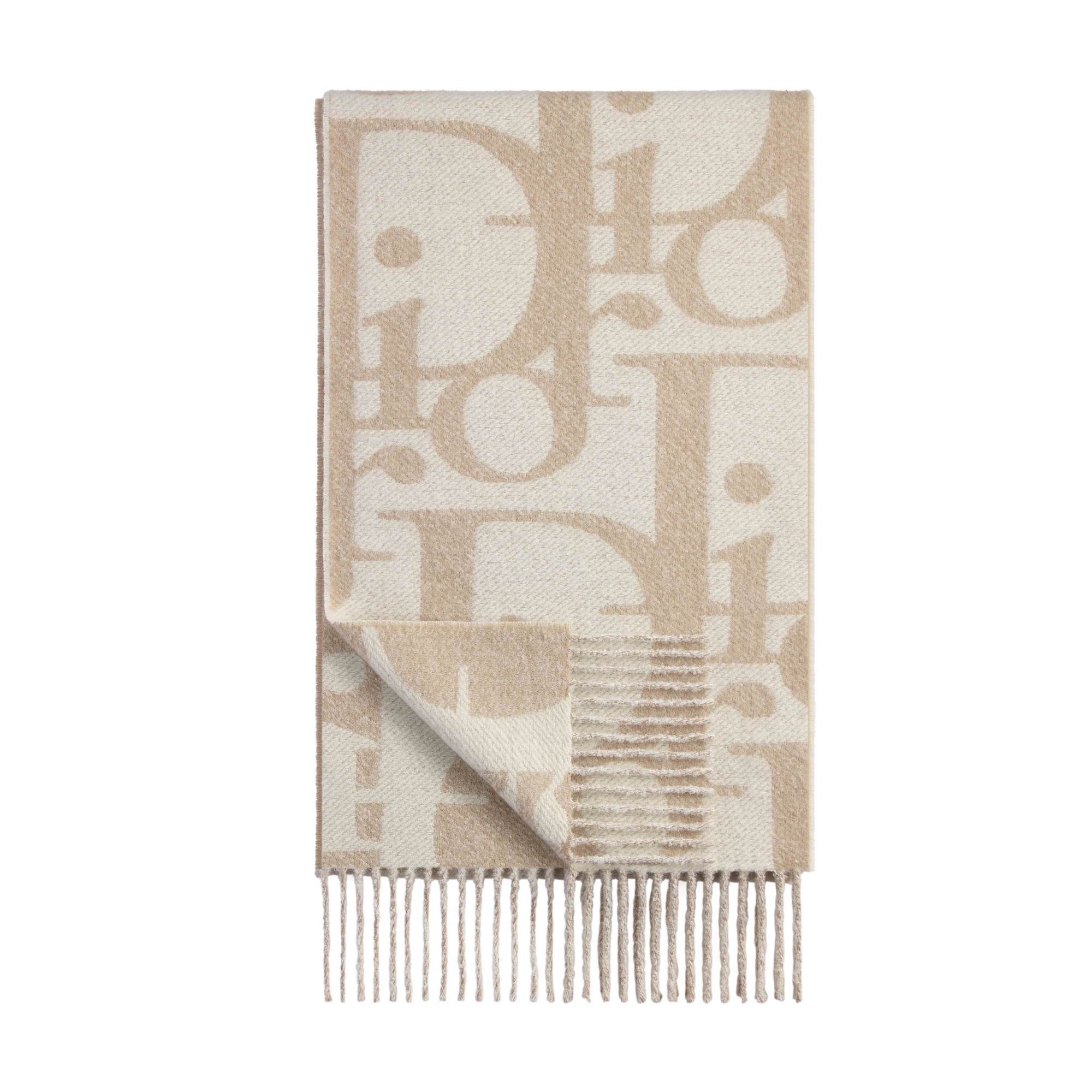 Beige Virgin Wool, Alpaca, Silk and Cashmere Blend