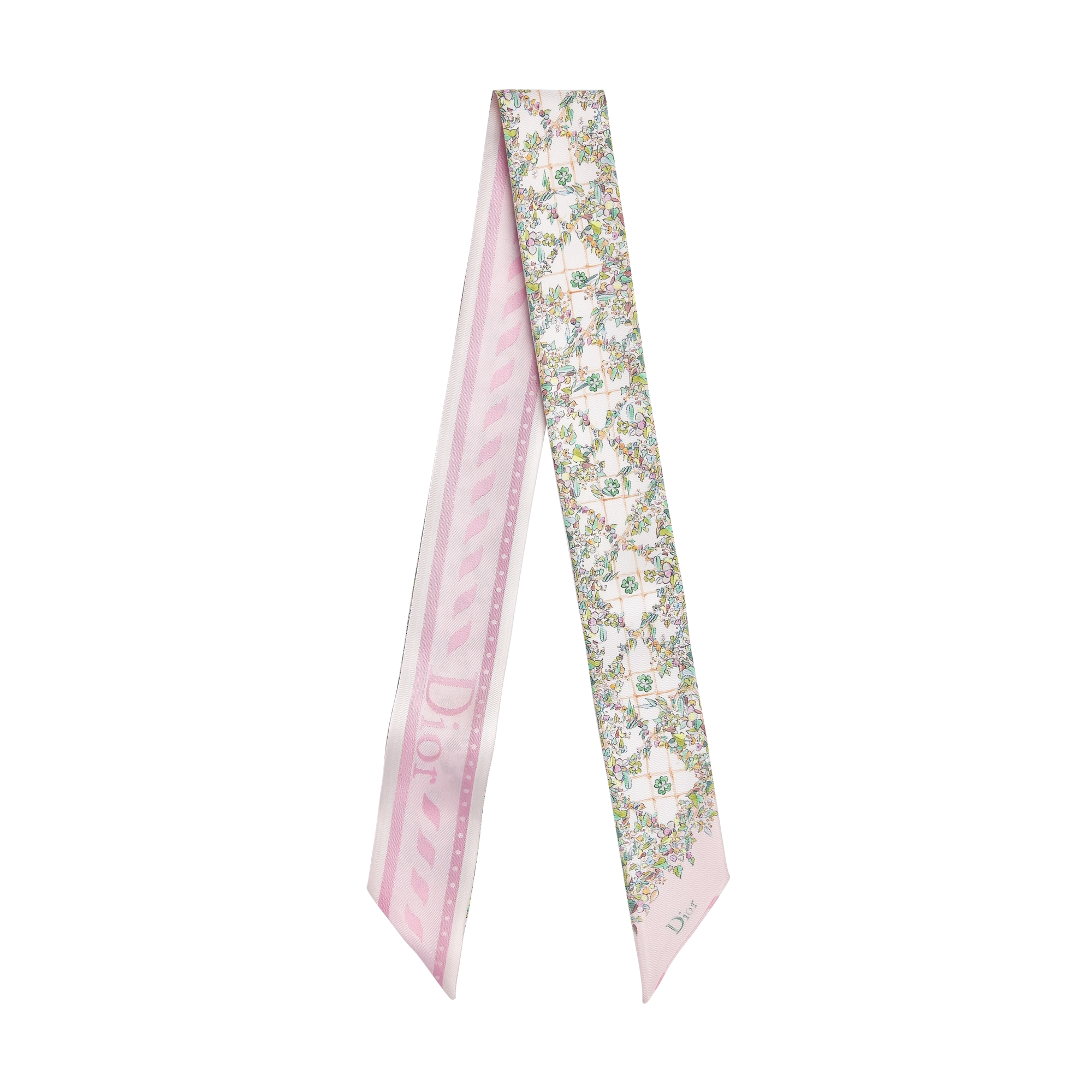  Pink Multicolor Silk Twill