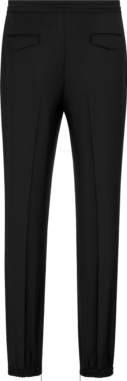 Tailored Track Pants Black Virgin Wool Twill DIOR