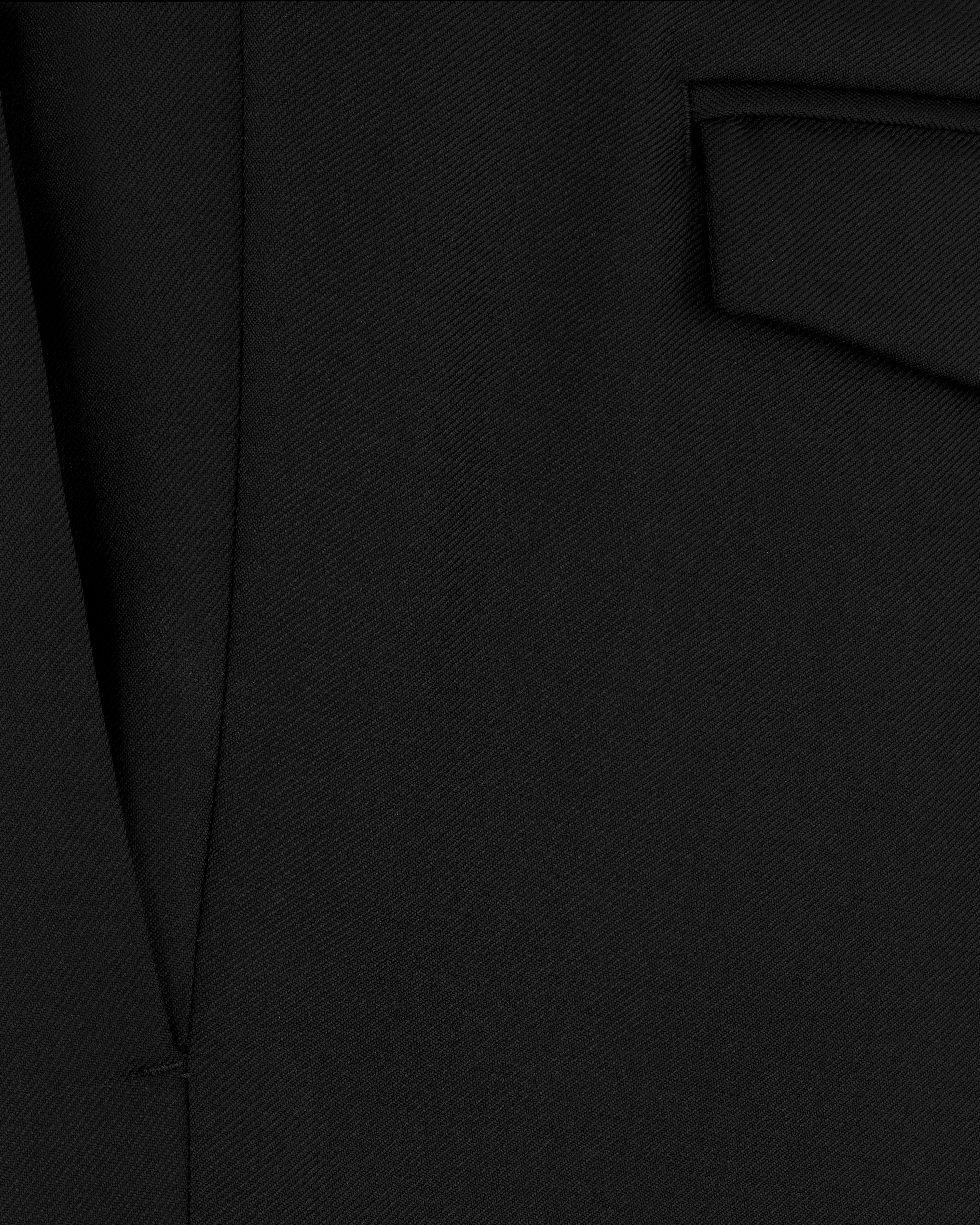 Pantaloni sportivi sartoriali Twill di lana vergine nero E09