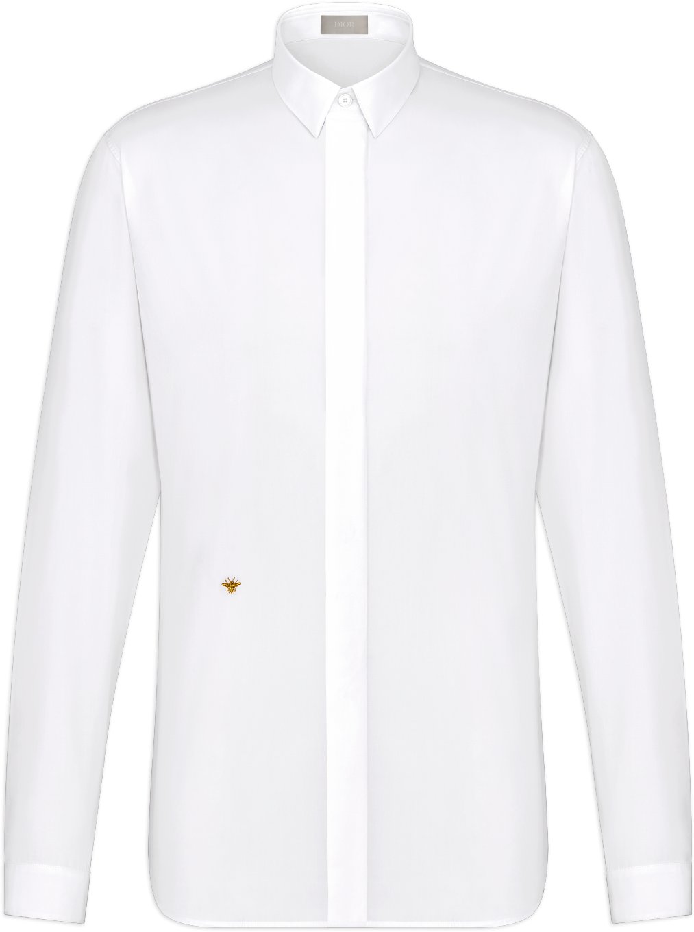 Shirt with Gold Bee Embroidery Front view Front view