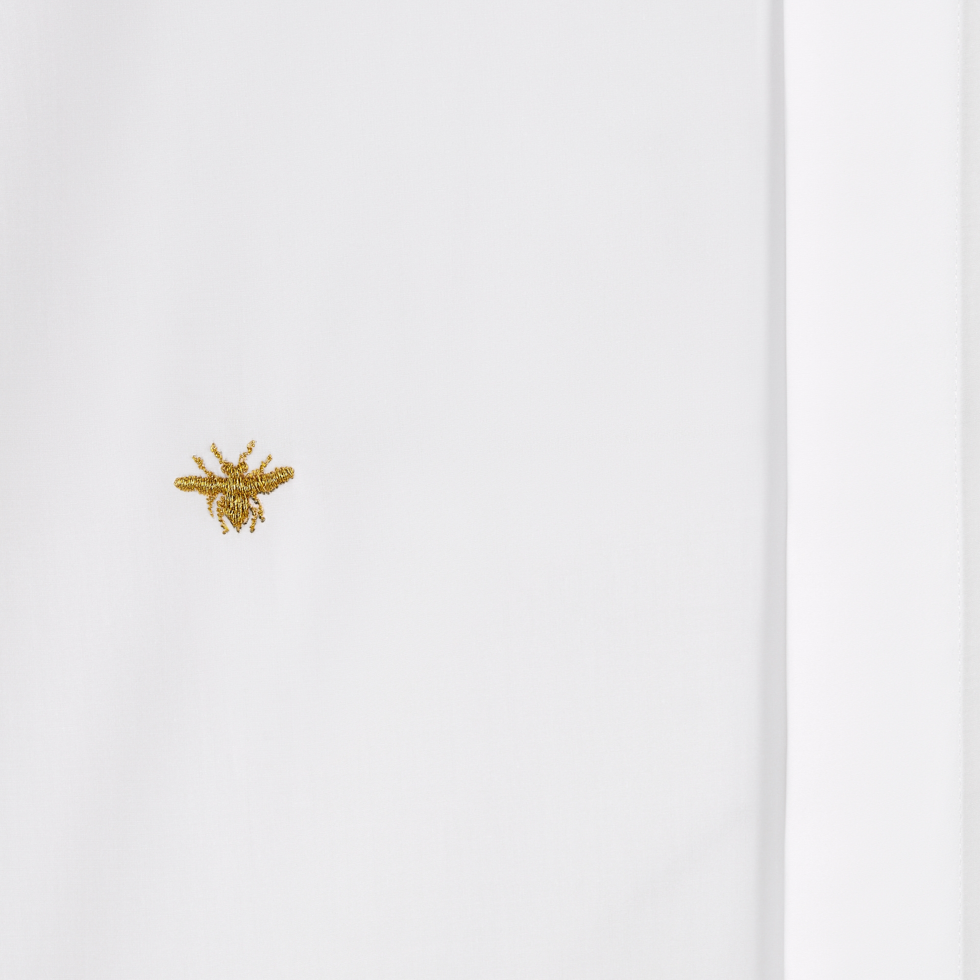Shirt with Gold Bee Embroidery