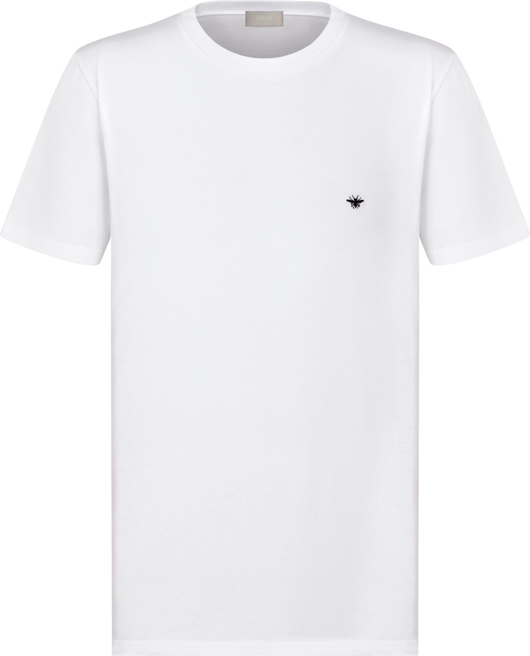 T shirt con ape ricamata Jersey di cotone bianco DIOR
