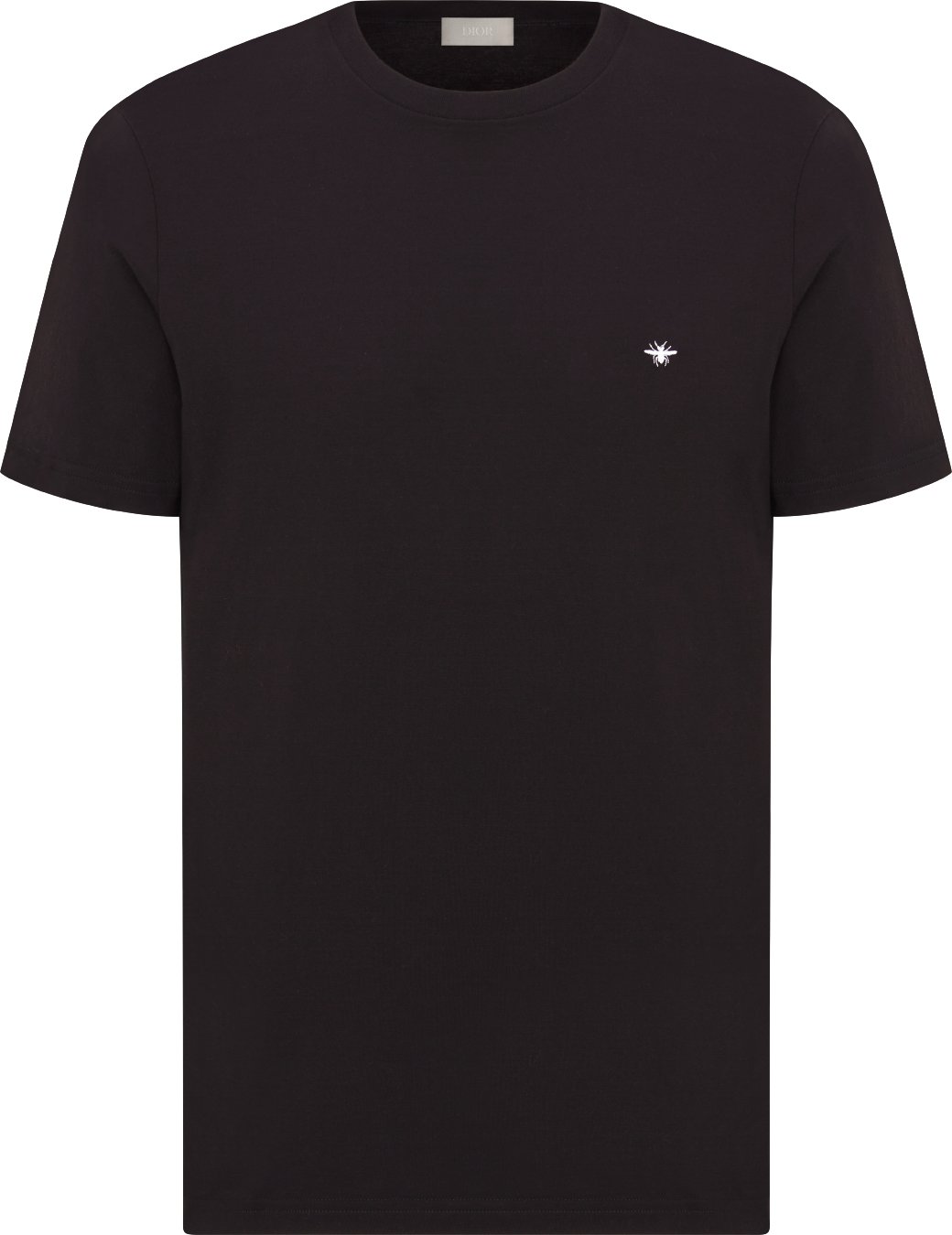 T Shirt with Bee Embroidery Black Cotton Jersey DIOR