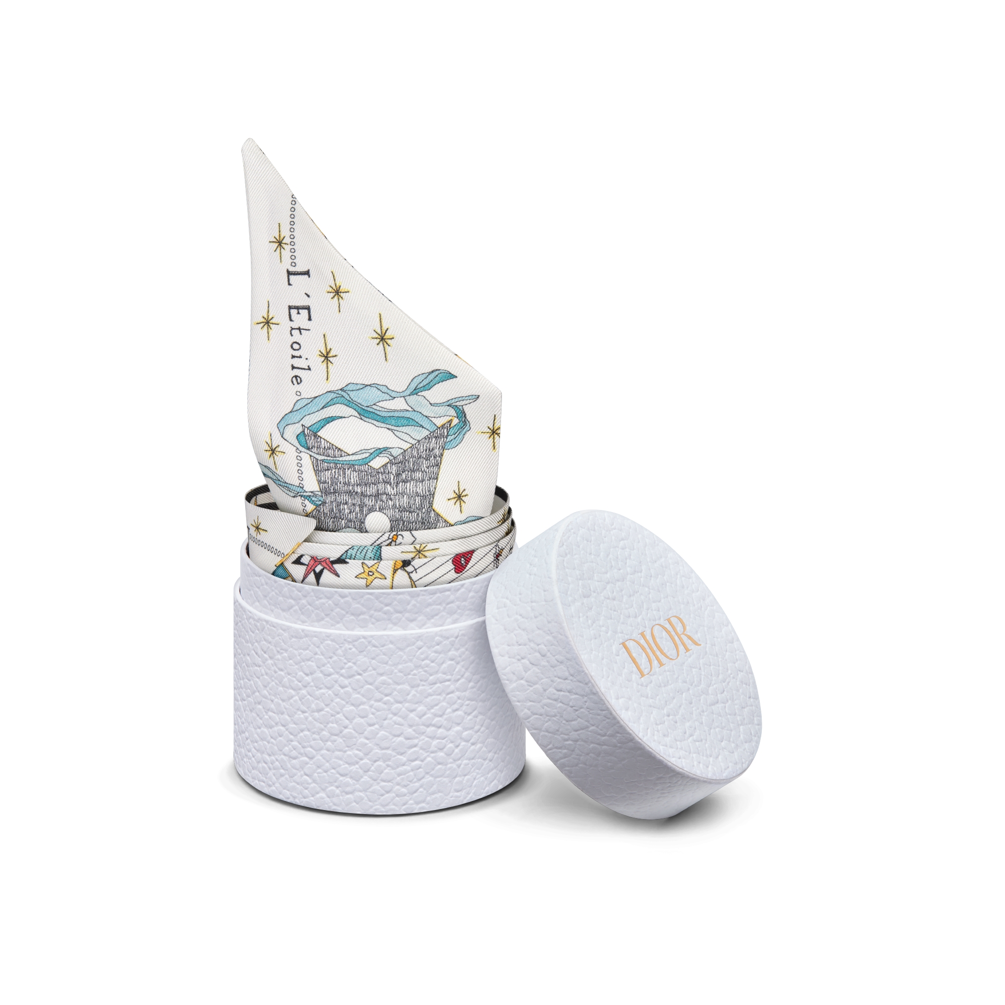 Mitzah Tarot L'Étoile Twill de soie blanche E10