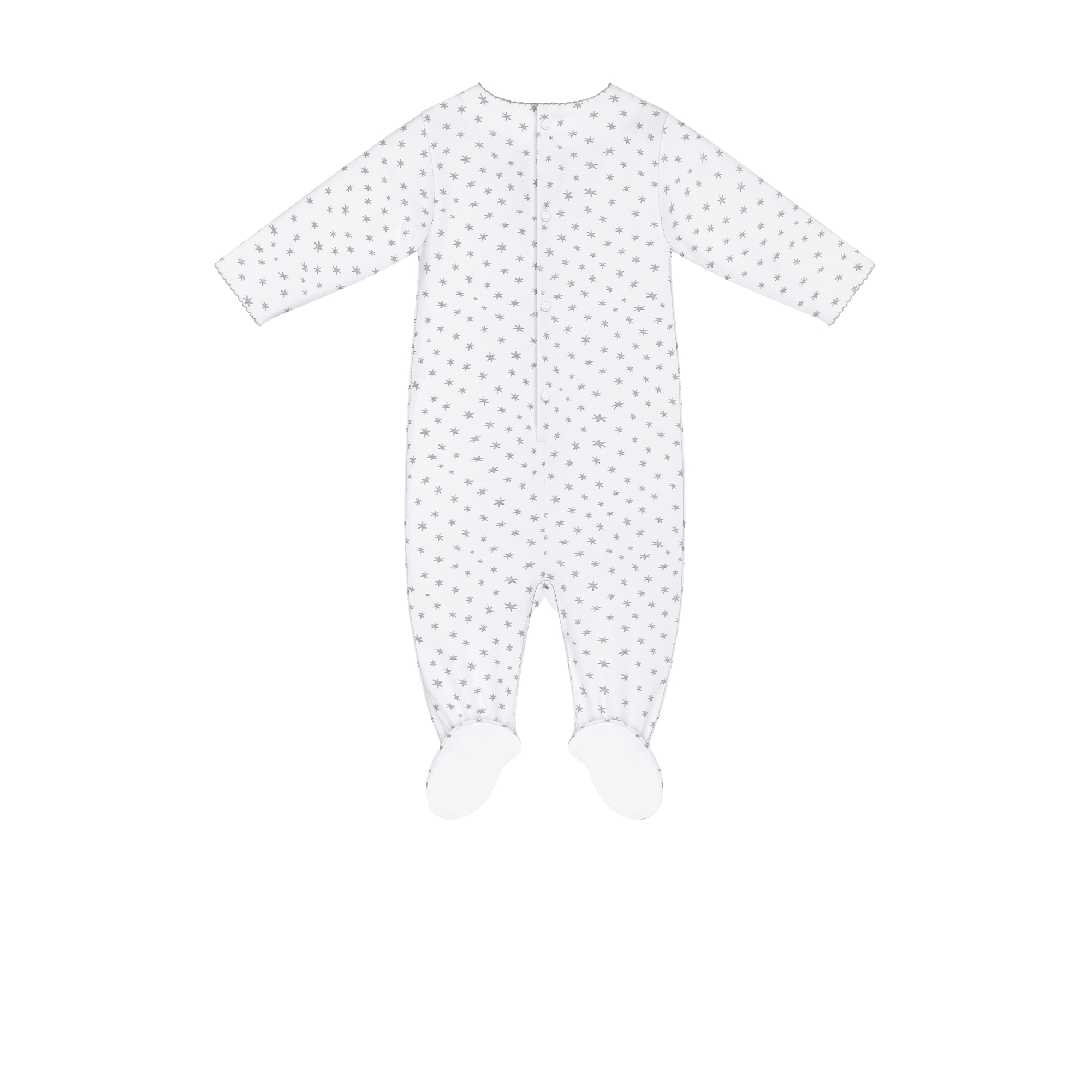 Chance Newborn Gift Set White Cotton Interlock with Lucky Stars Motif E03