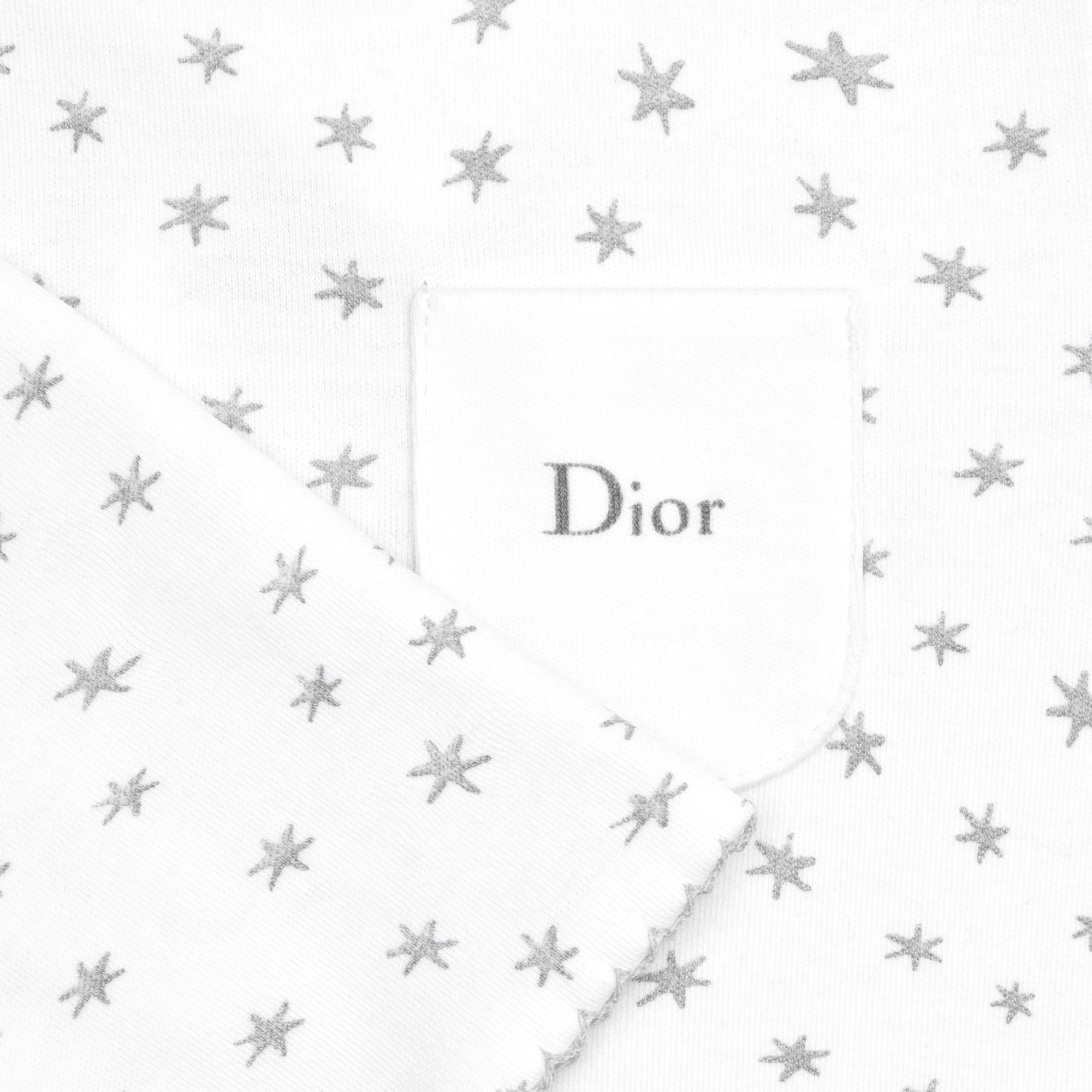 Chance Newborn Gift Set White Cotton Interlock with Lucky Stars Motif E09