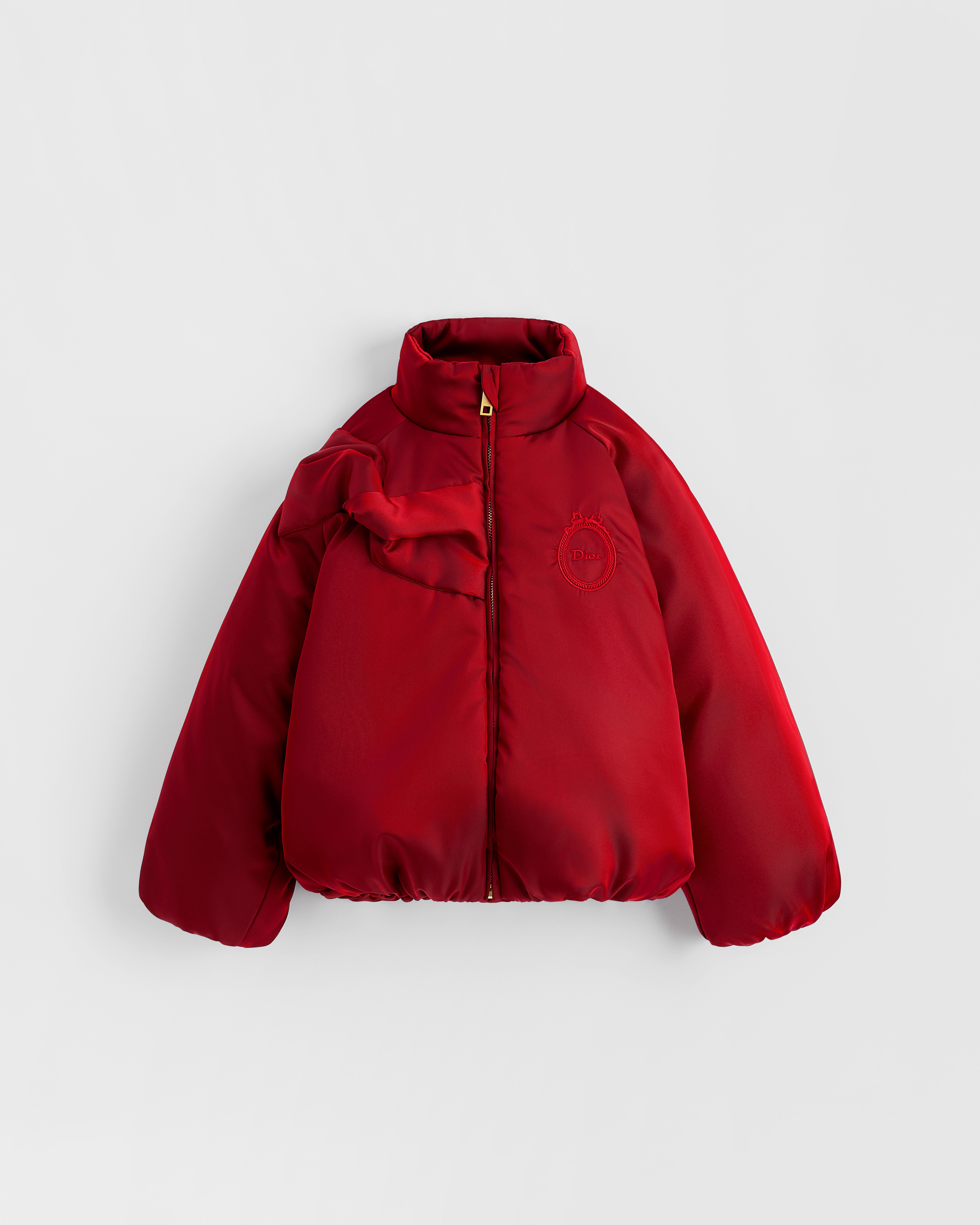 Kids' Puffer Jacket Bright Red Technical Fabric E01