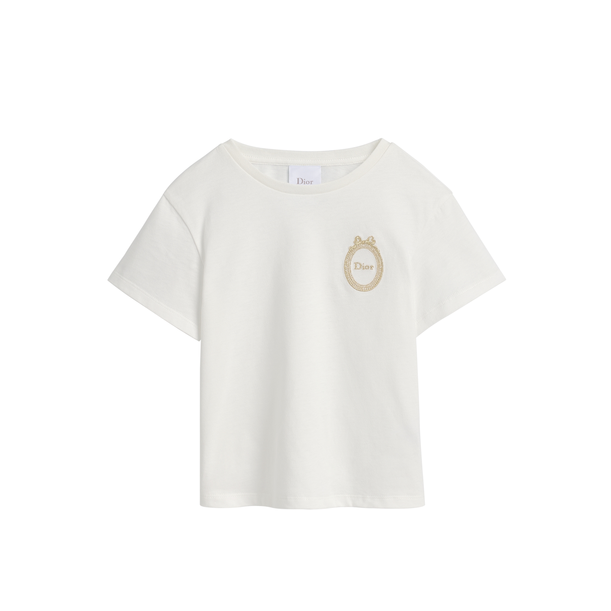 Kids' T-Shirt Ivory Cotton Jersey E01