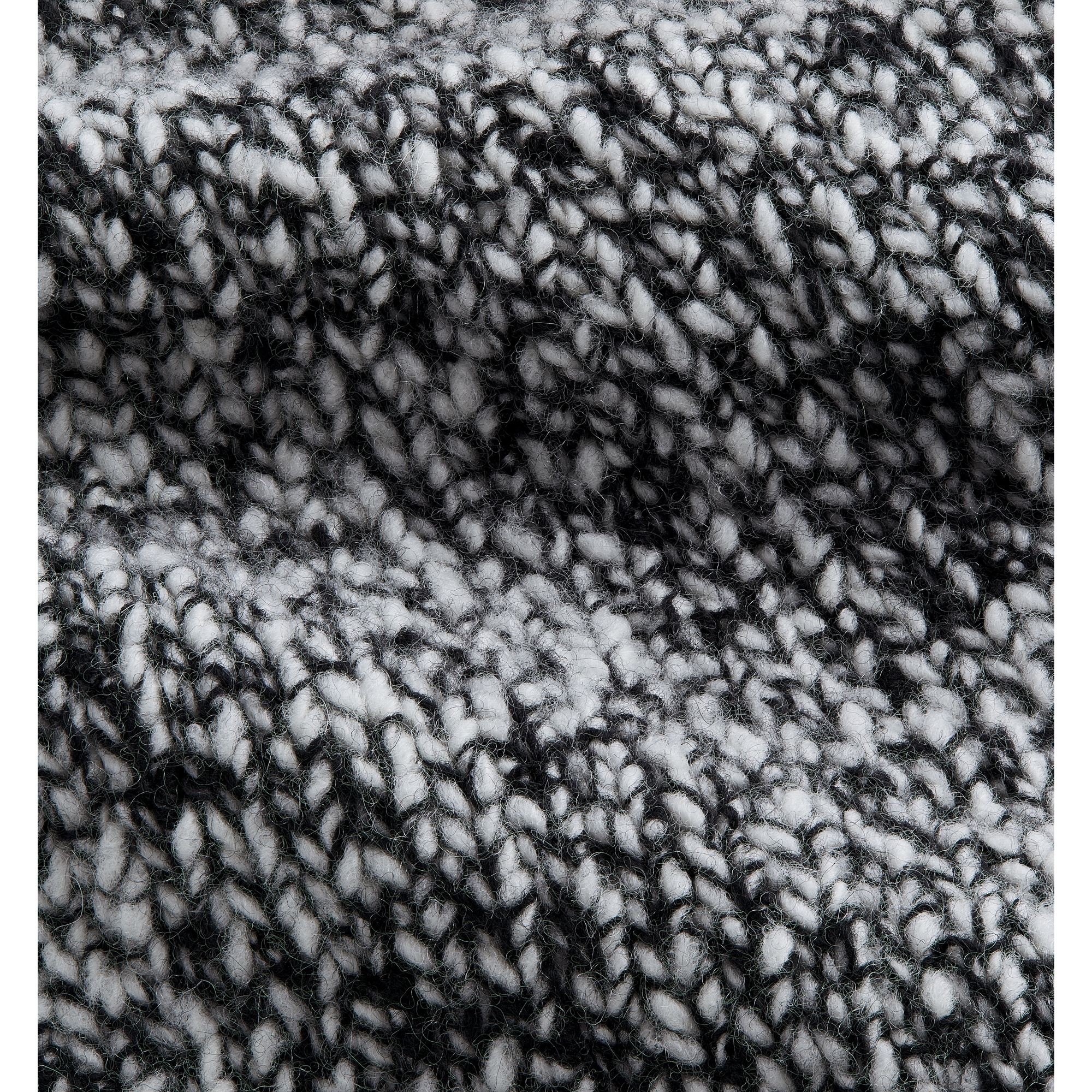 Kids' Skater Dress Black and White Wool and Cashmere Mouliné Knit E10