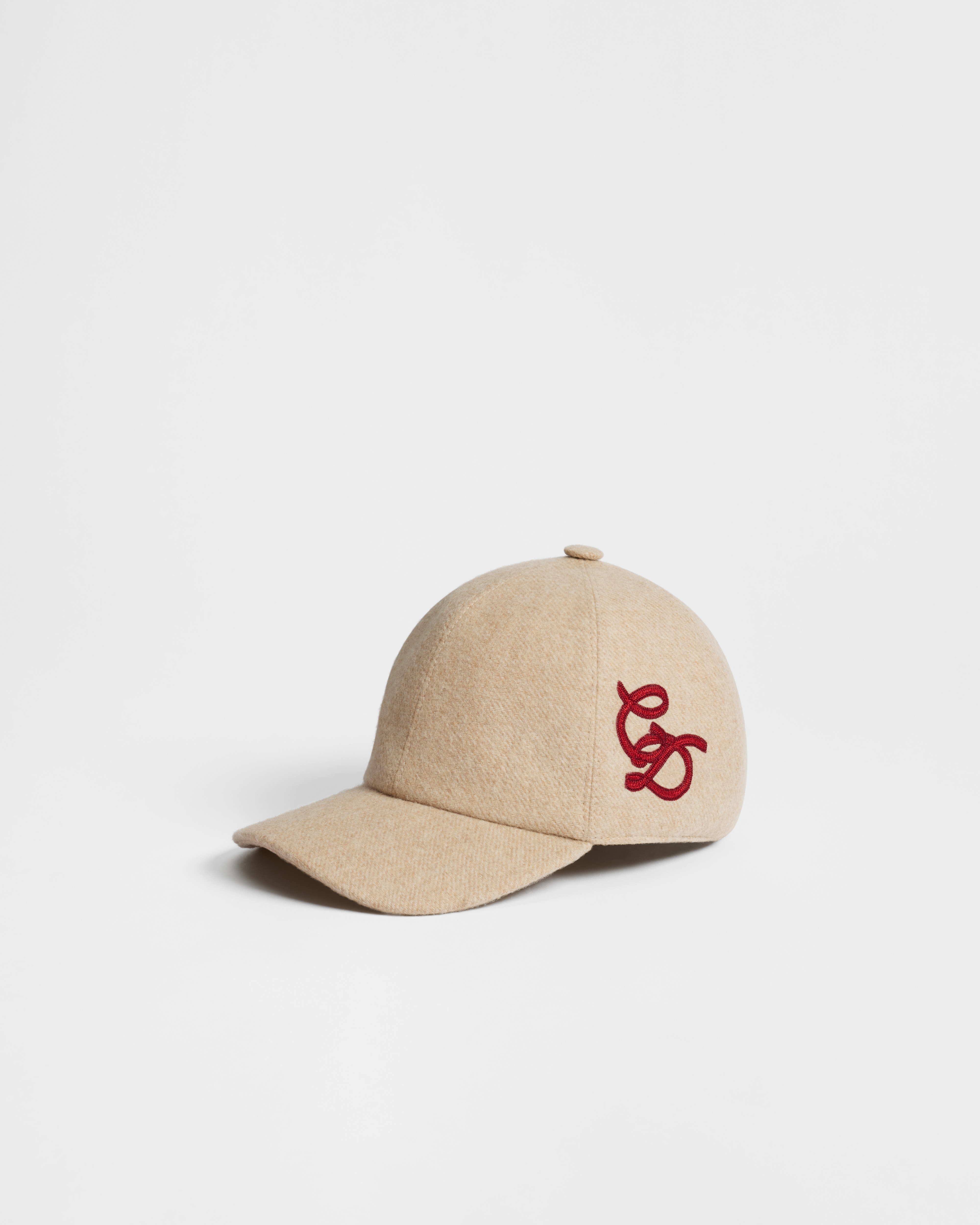 Kids' Cap Beige Wool Blend E03