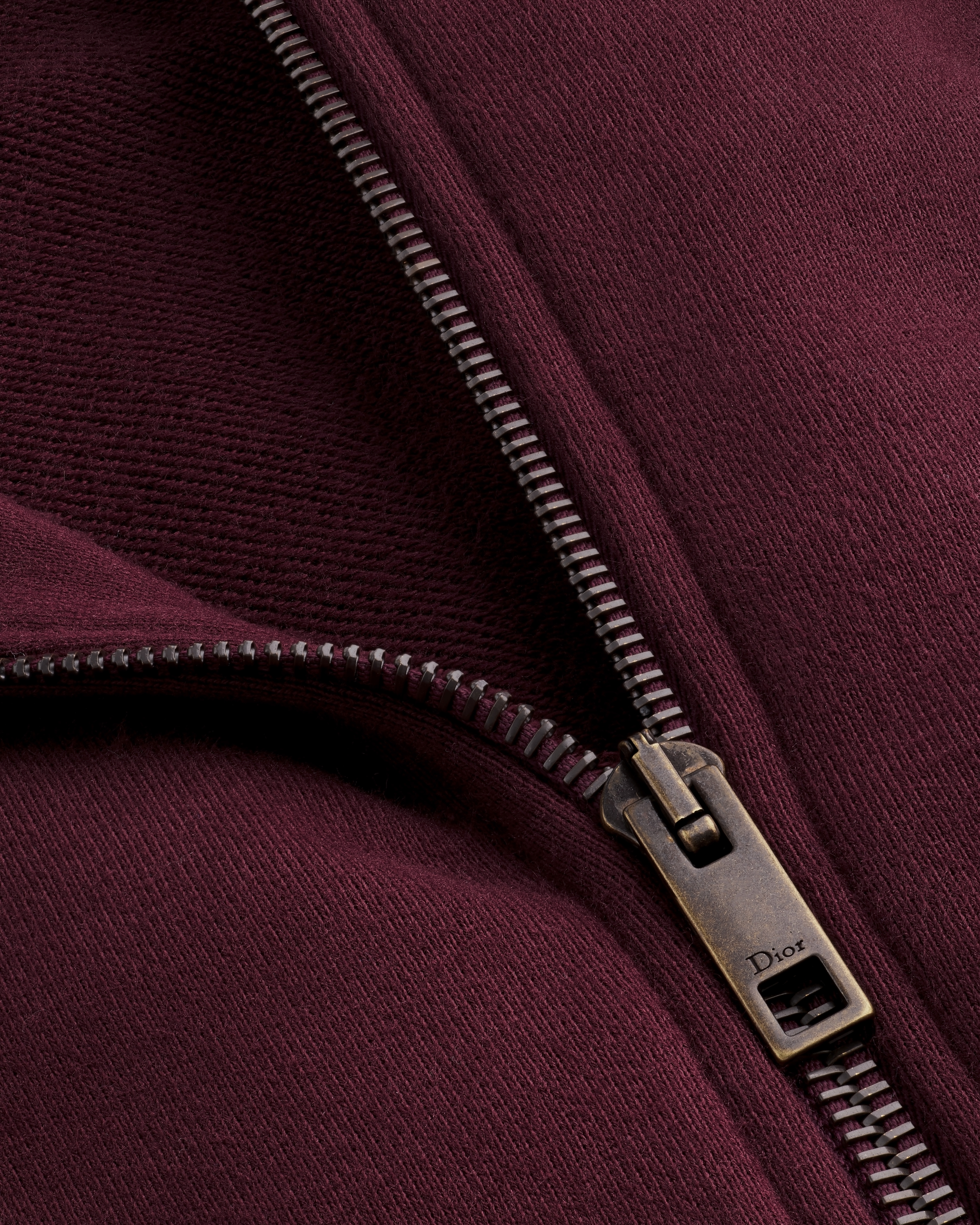 Sudadera con capucha y cremallera infantil Felpa de algodón borgoña E10