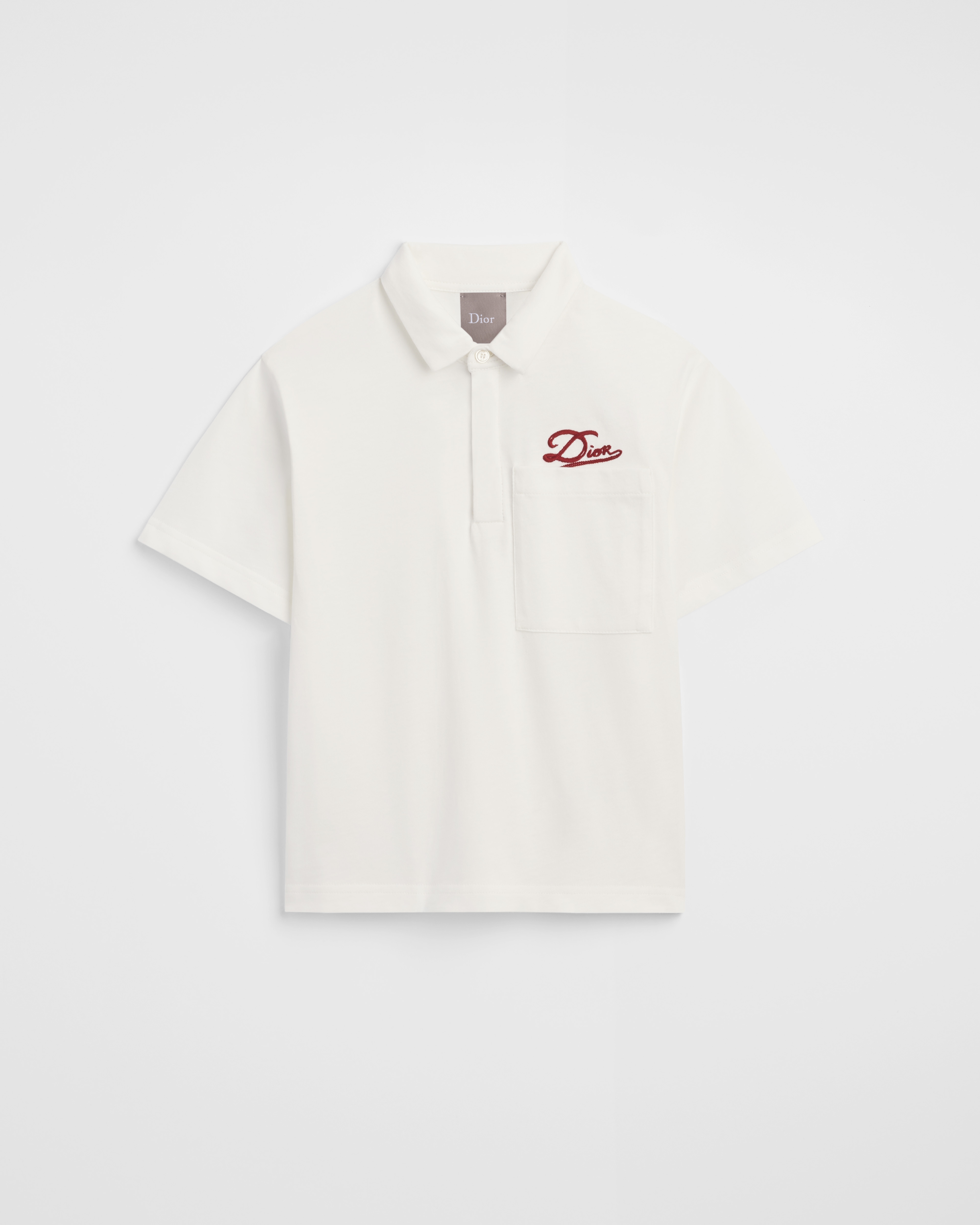 Polo infantil Punto de algodón marfil E01