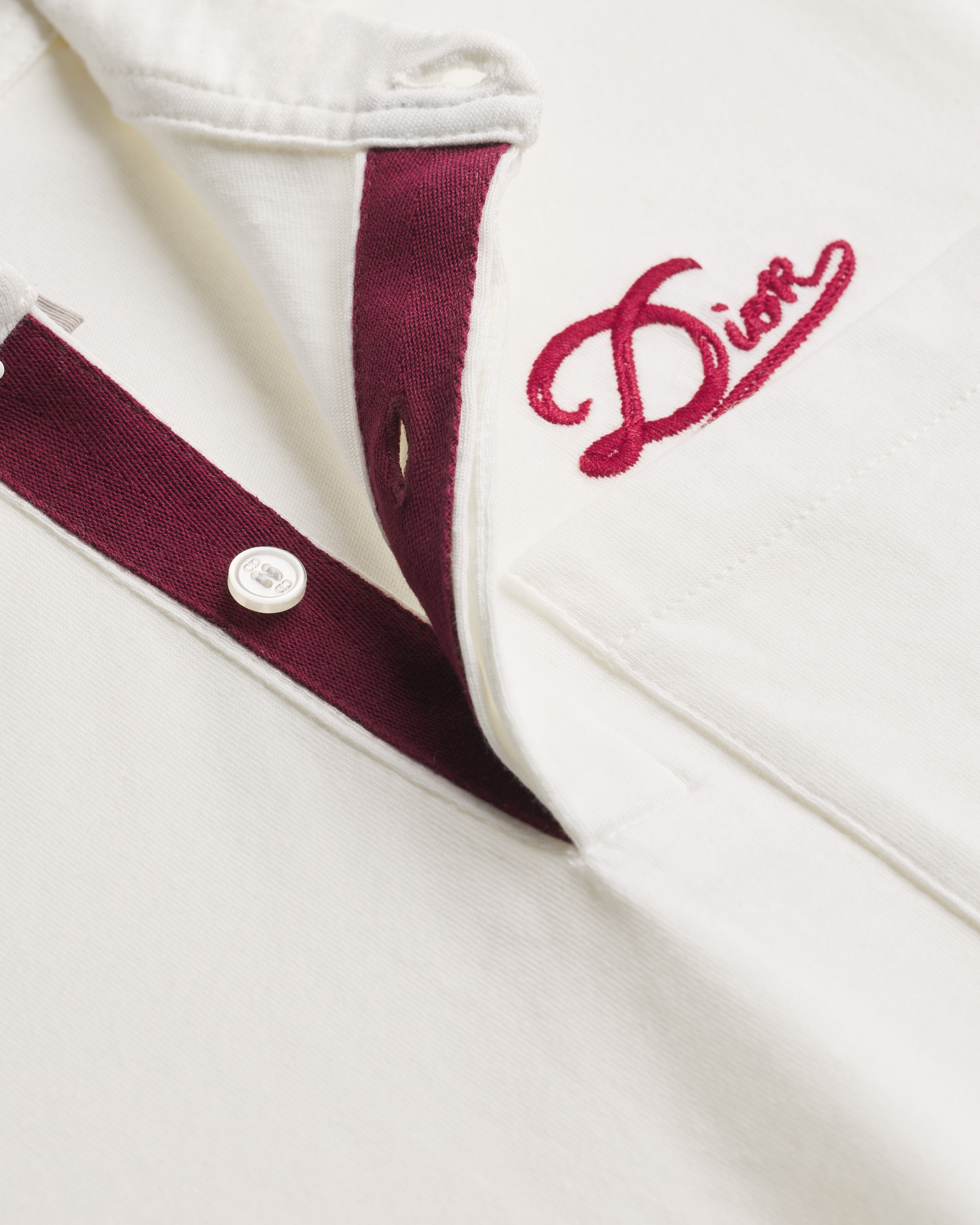 Polo infantil Punto de algodón marfil E10