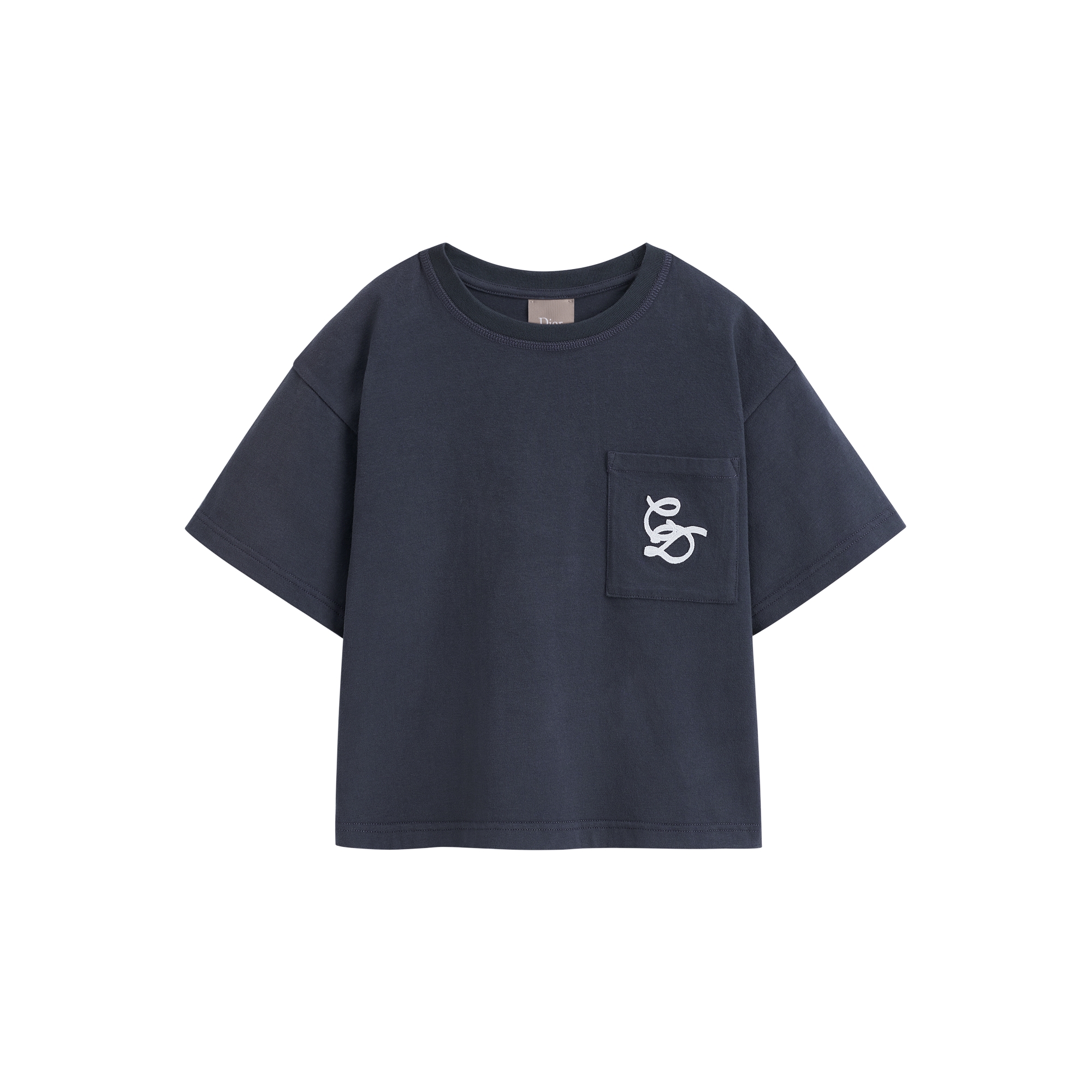 キッズ Tシャツ ネイビーブルー コットンジャージー | DIOR JP