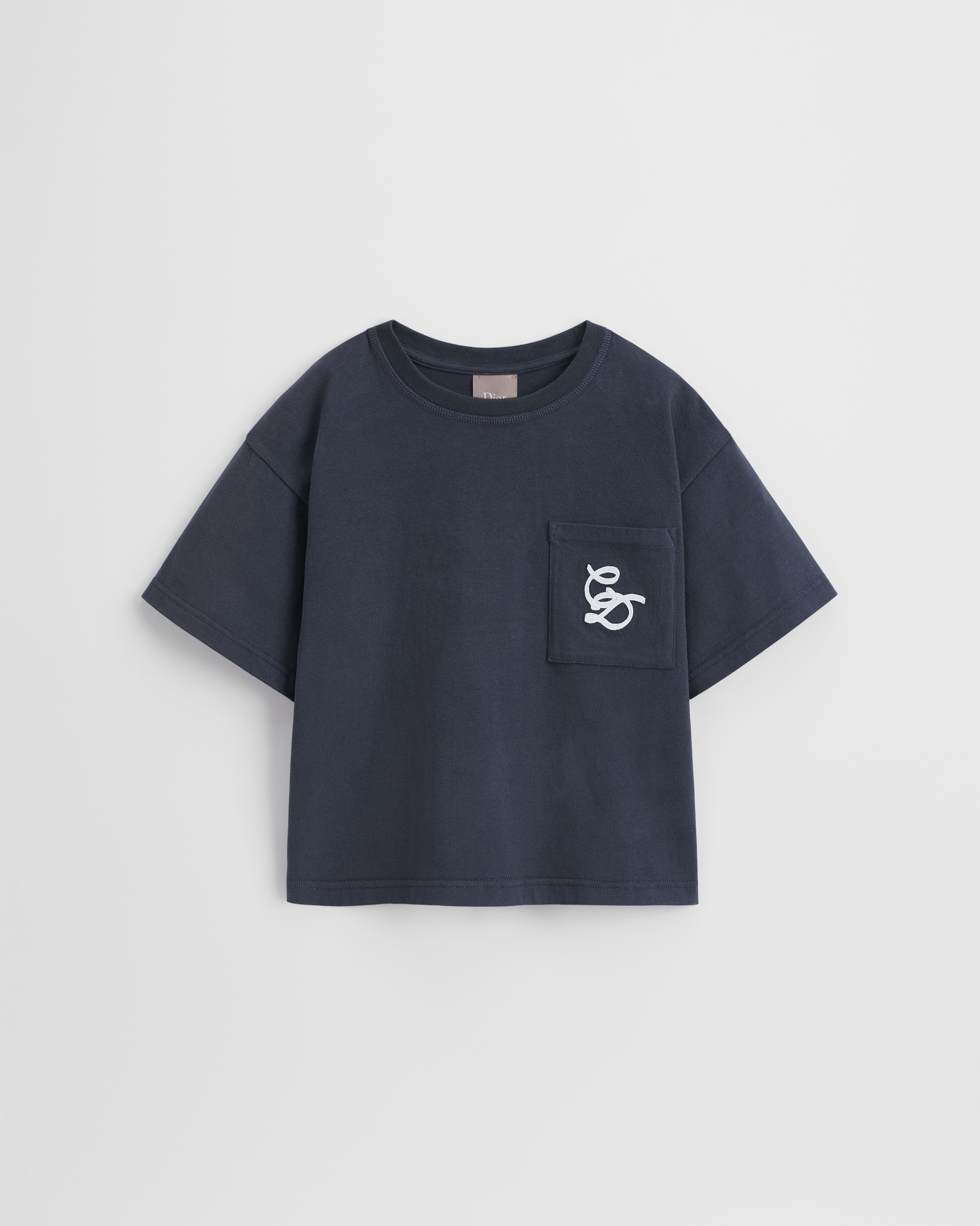 Kids' T-Shirt Navy Blue Cotton Jersey E01