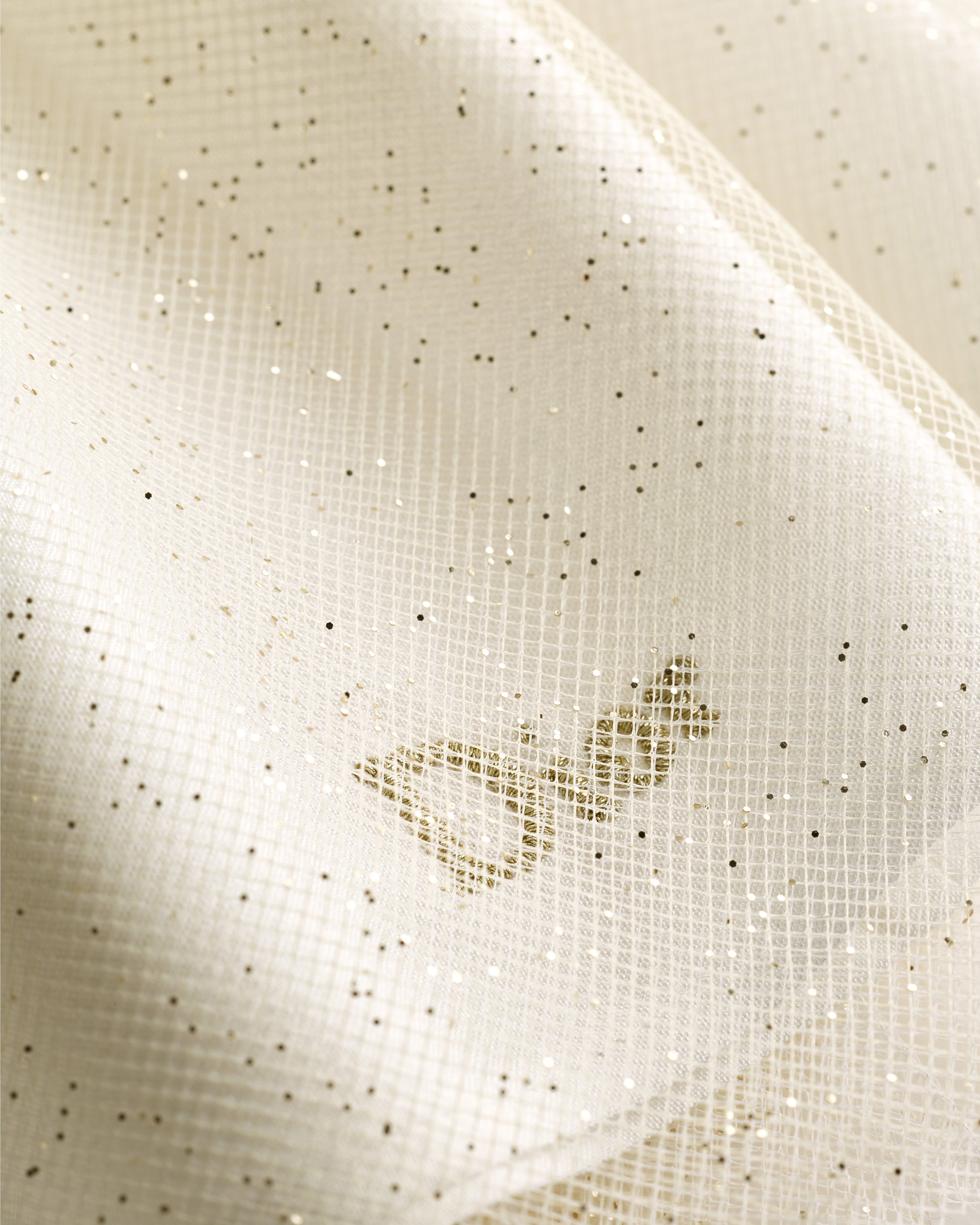 Baby Flared Skirt Ivory and Pale Gold-Tone Glitter Tulle | DIOR IN