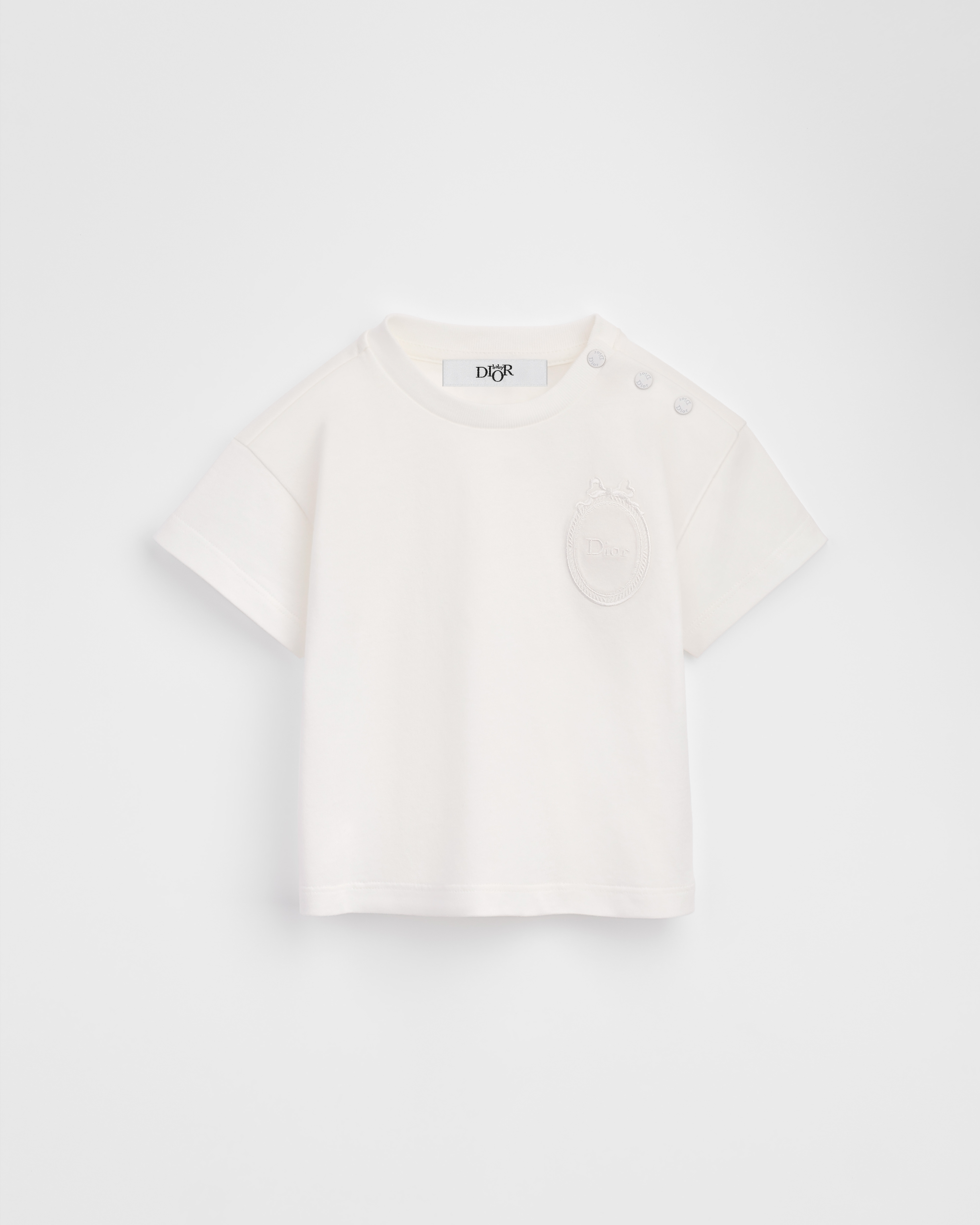 T-Shirt für Babys Baumwolljersey in Elfenbeinfarbe E01
