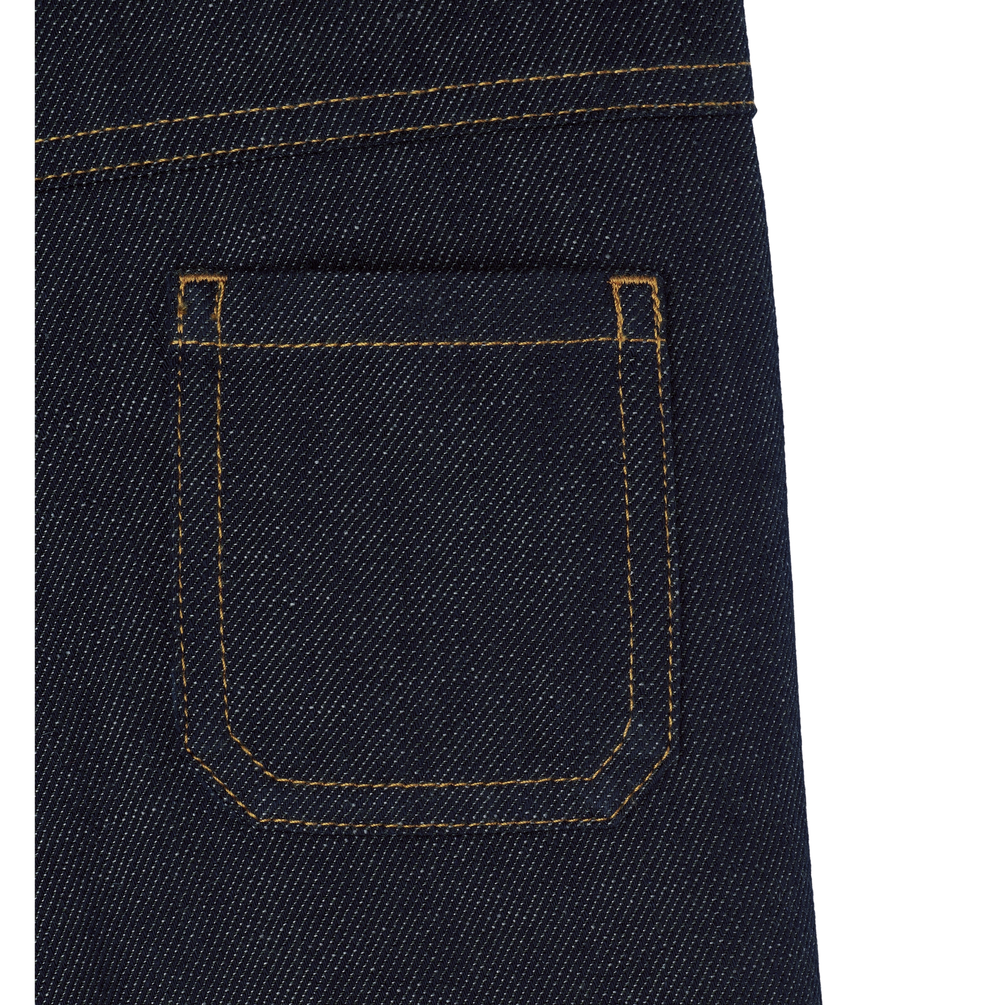 Baby Pants Denim Blue Cotton and Linen Gabardine E10