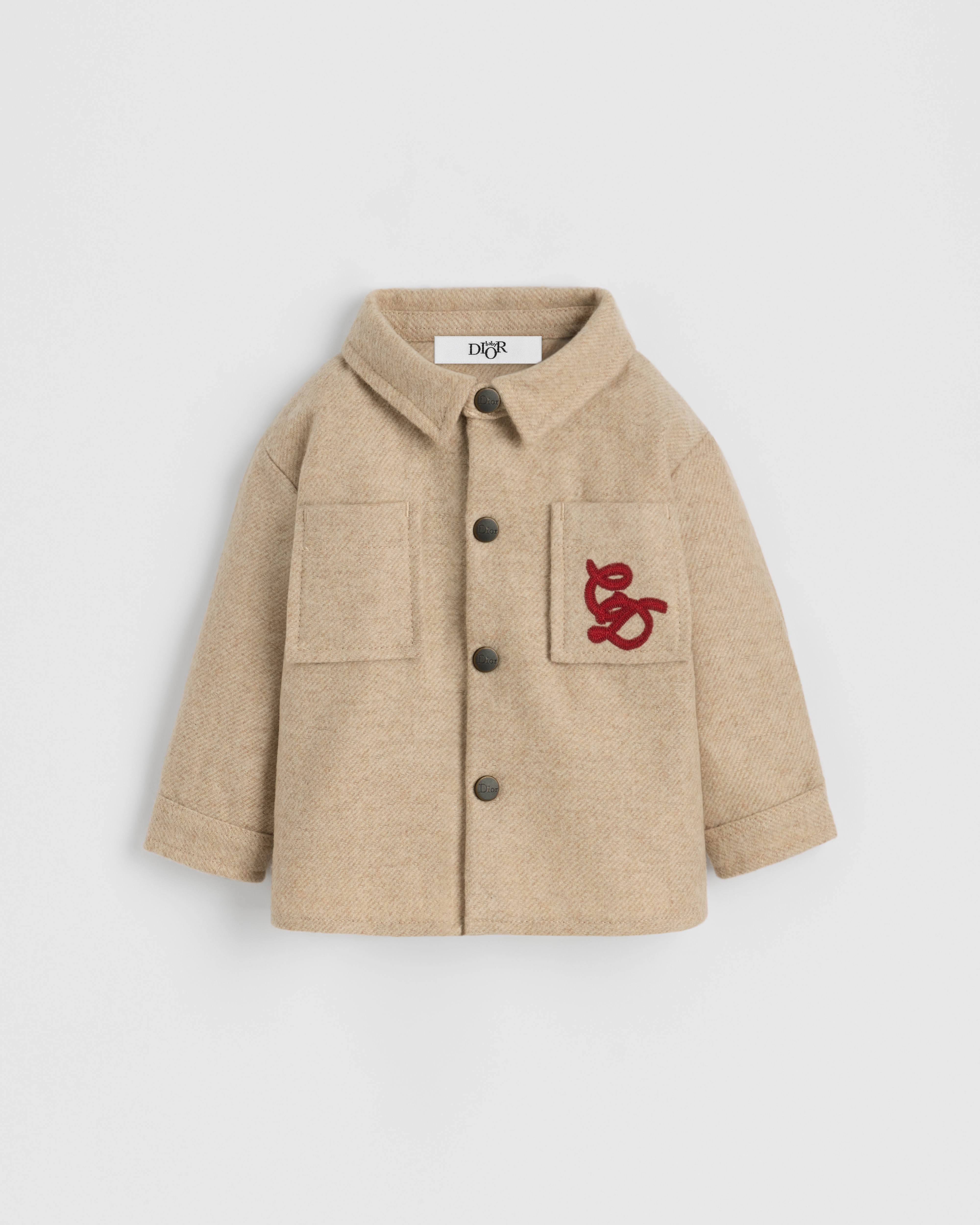 Baby Overshirt Beige Wool Blend E01
