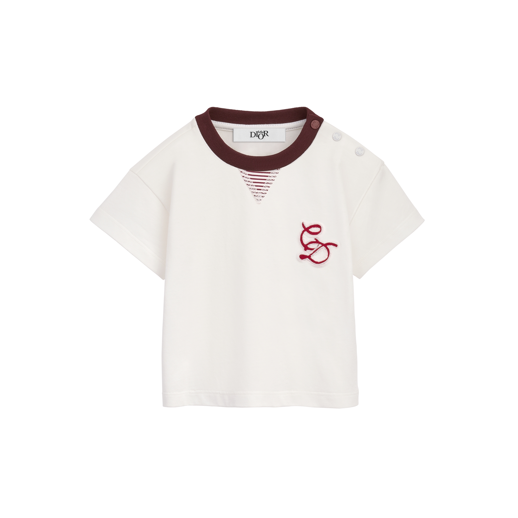 Baby T-Shirt Ivory Cotton Jersey E01