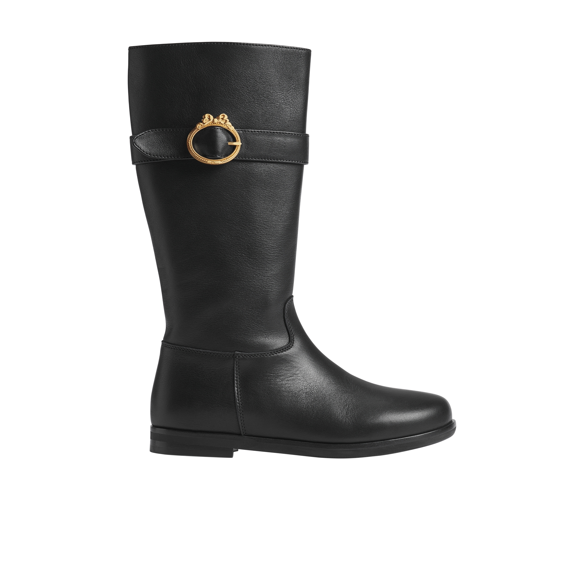ディオール Dior 子供用 キッズ ジュニア 黒 レザー サイドゴアブーツ Kids' Boot Black Calfskin | DIOR FI