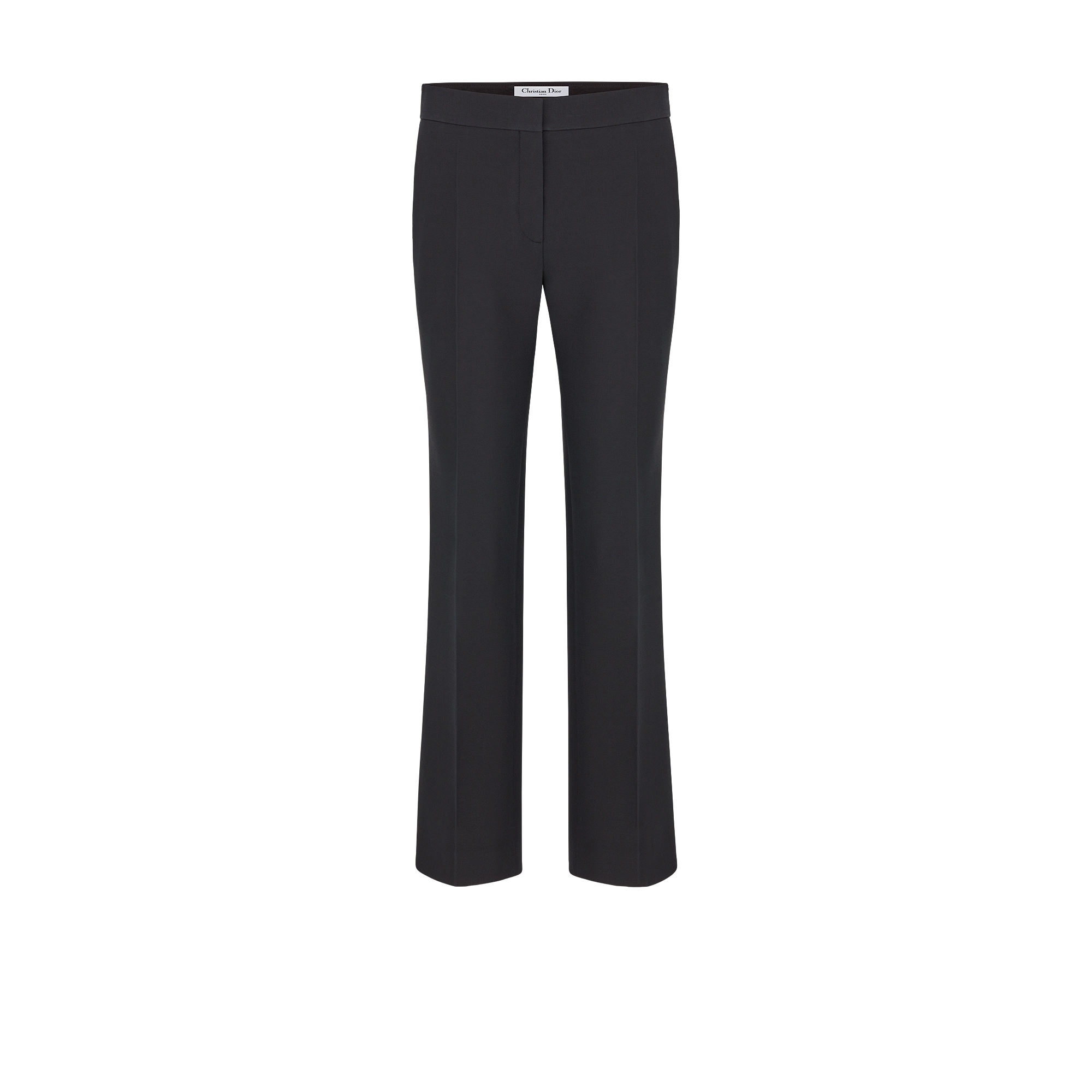 【Christian Dior】クロップドパンツ ウール×シルク ブラック Regular-Fit Pants Black Wool and Silk | DIOR