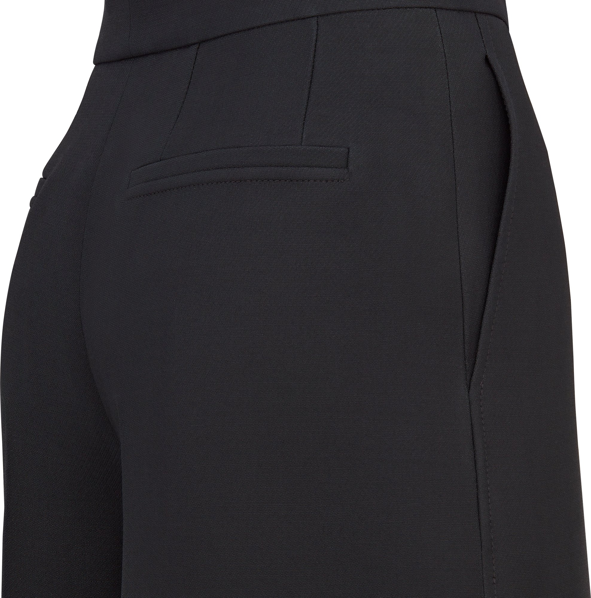 Pantalon court Laine et soie noires DIOR