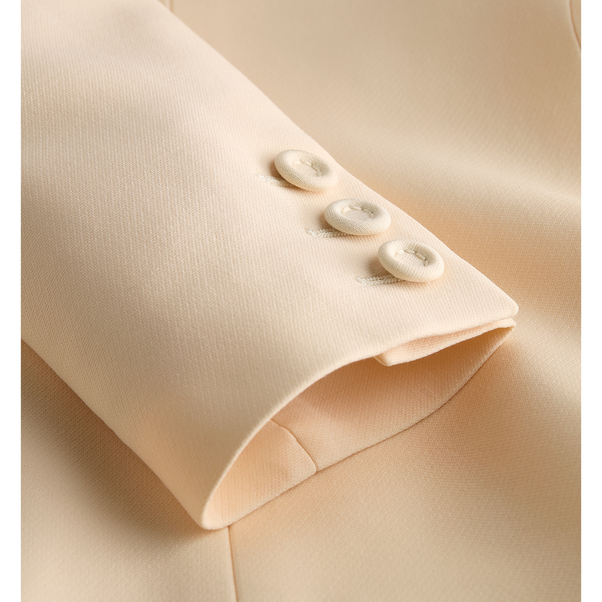 30 Montaigne Bar Jacket White Single-Breasted Wool and Silk E09